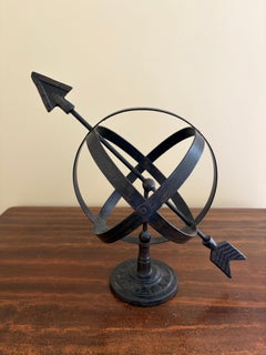 Bronze Iron Armillary Globe Sculpture – Traditional Landscape & Garden Decor