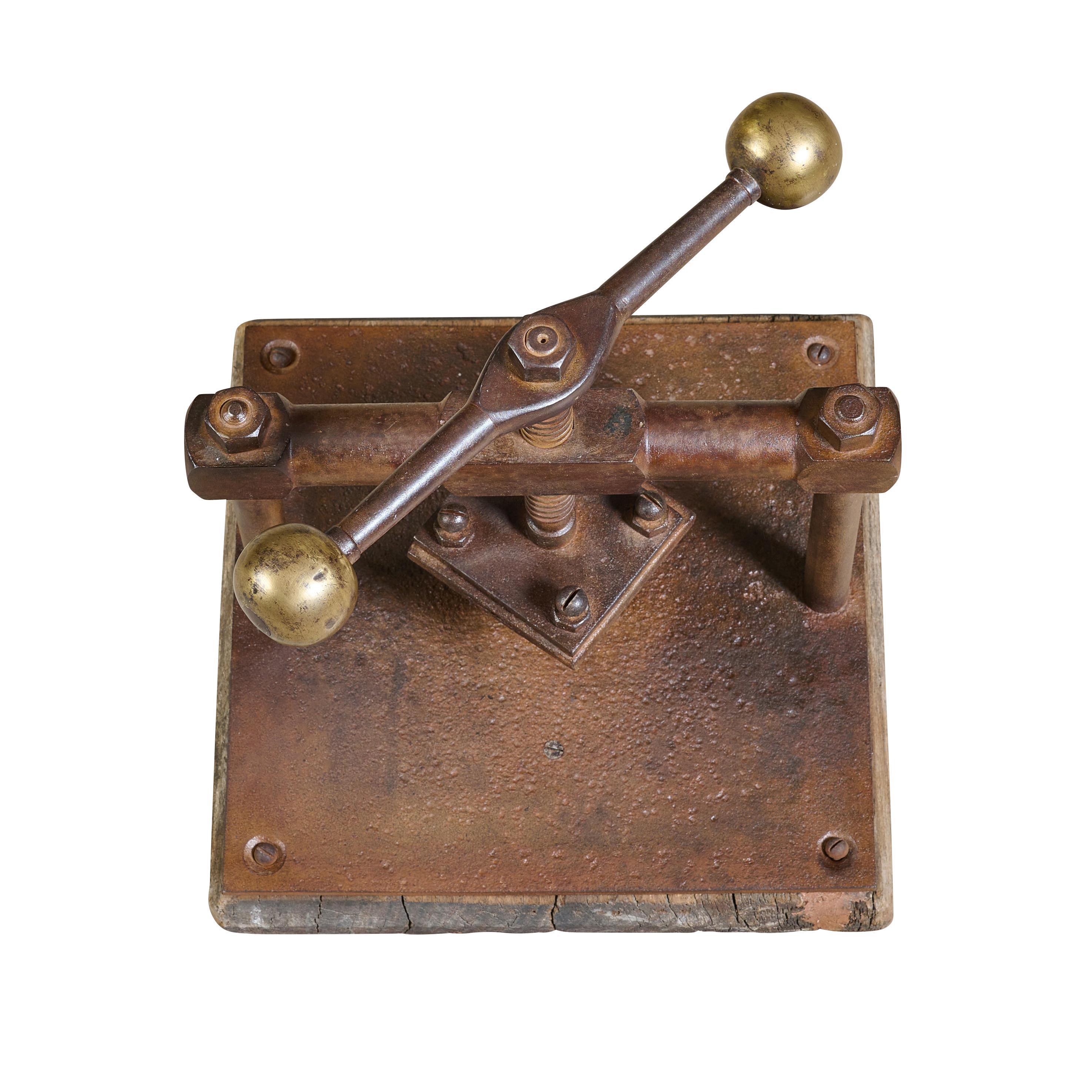 vintage iron press machine