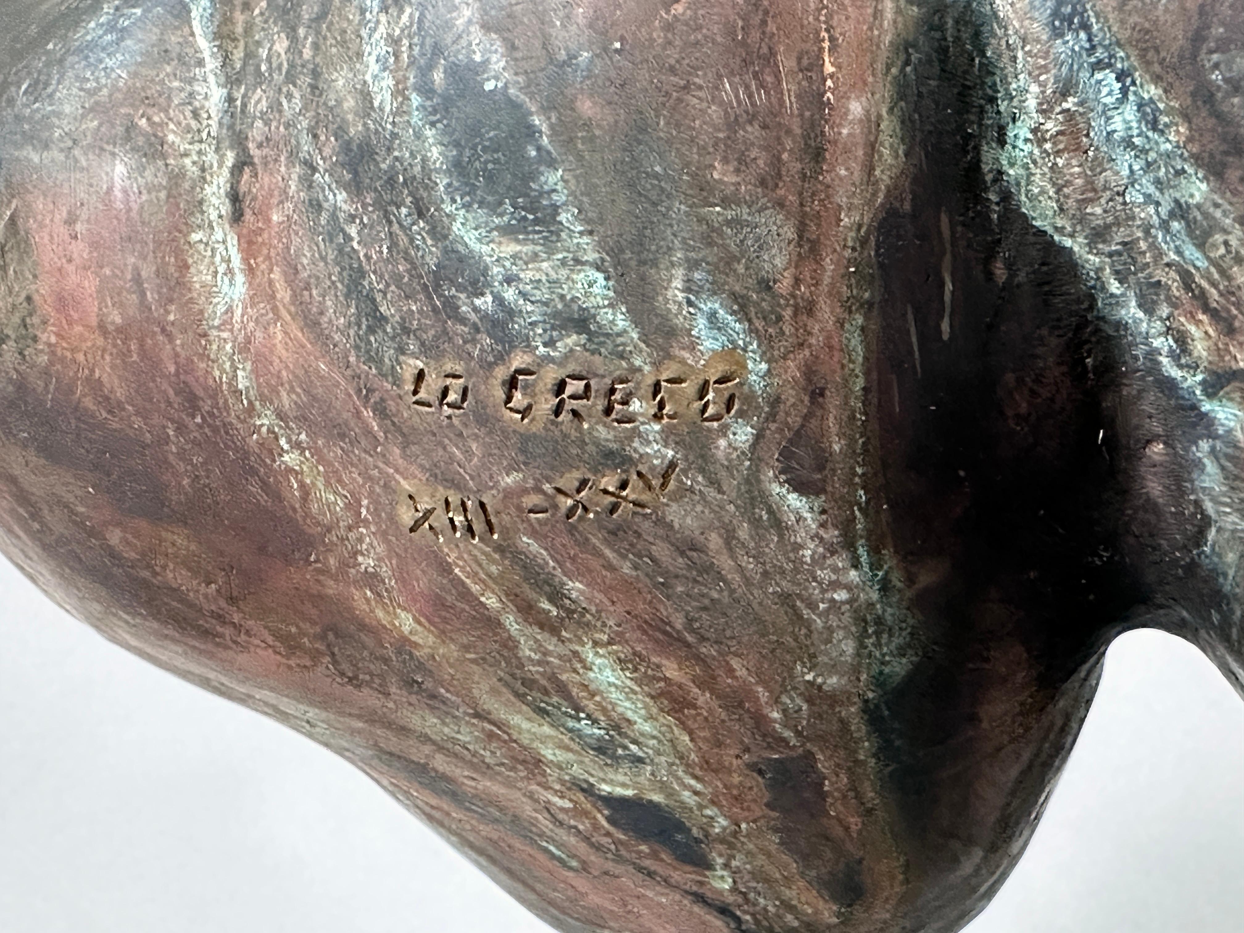 Bronze Italian Modern Art Figurative Nude Sculpture by Matteo Lo Greco 6