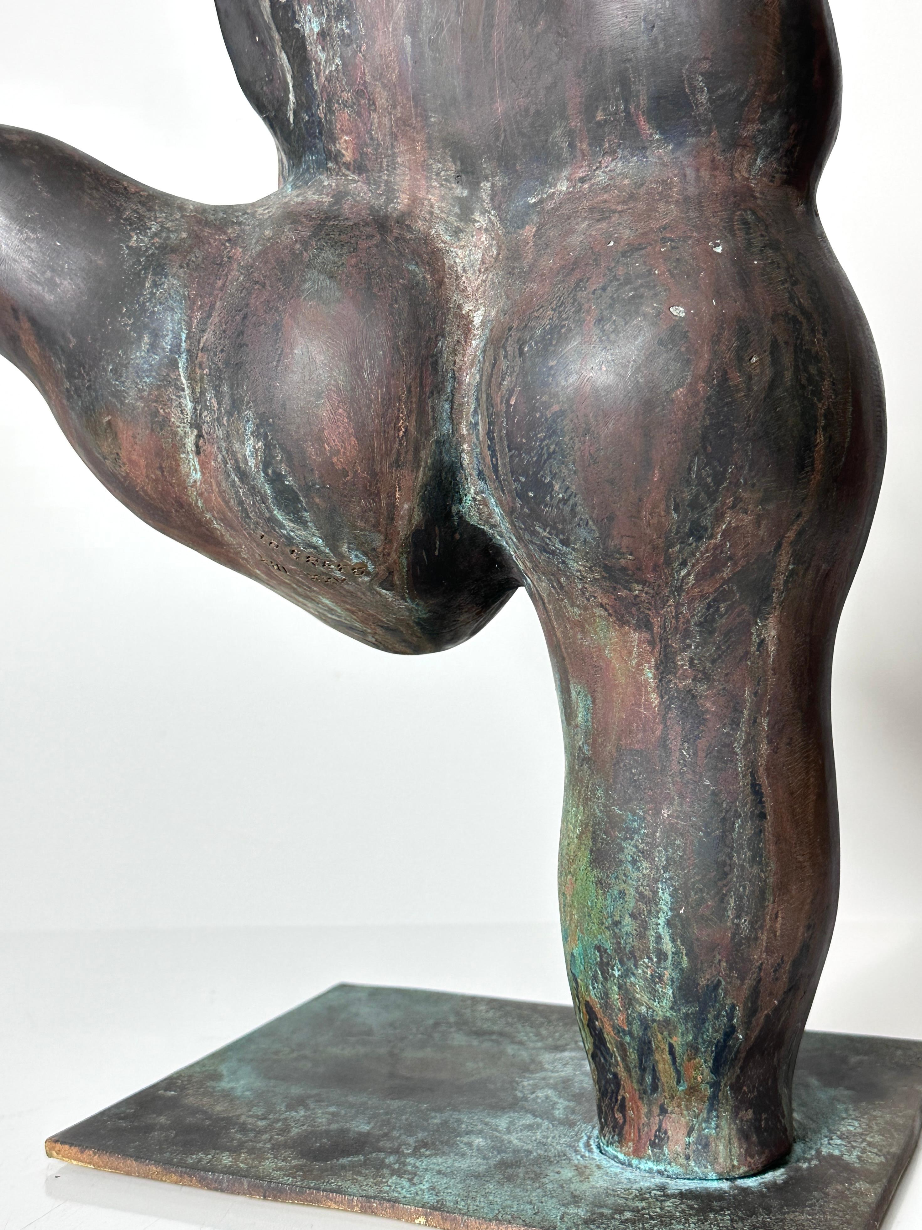 Bronze Italian Modern Art Figurative Nude Sculpture by Matteo Lo Greco 2