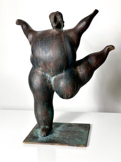 Bronze Italian Modern Art Figurative Nude Sculpture by Matteo Lo Greco