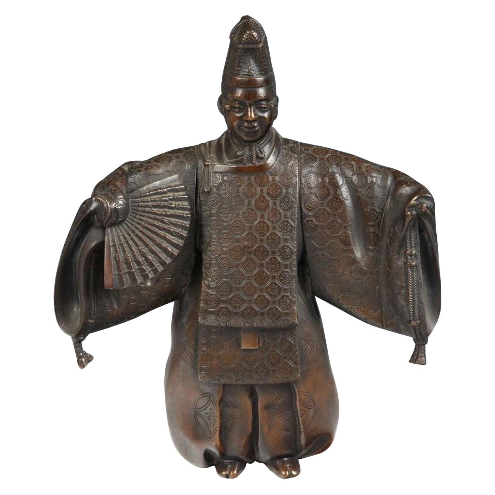 Bronze Japanese Kabuki Actor
