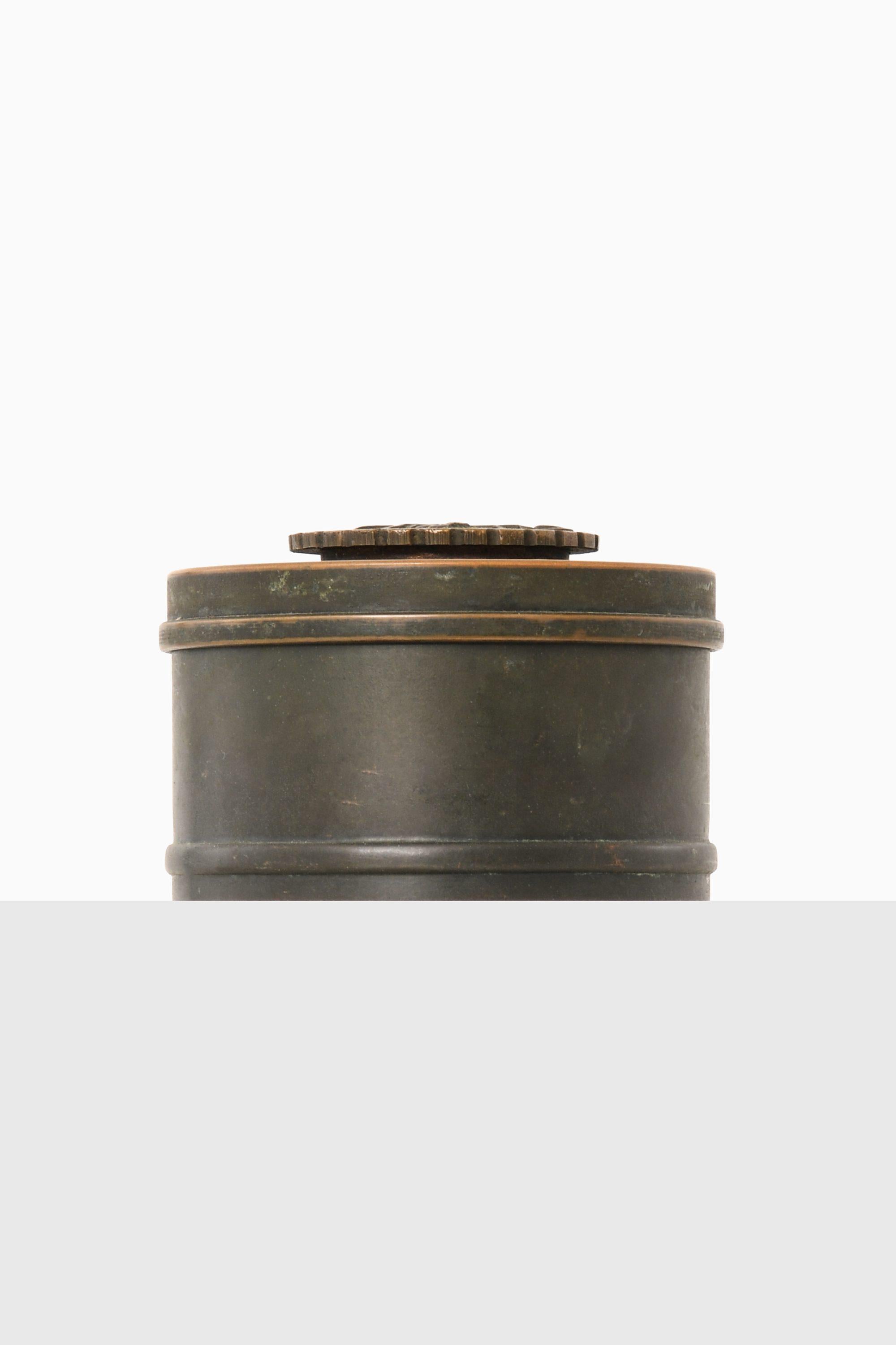 Scandinavian Modern Bronze Jar by Nils Johan, 1920’s – 1930’s For Sale