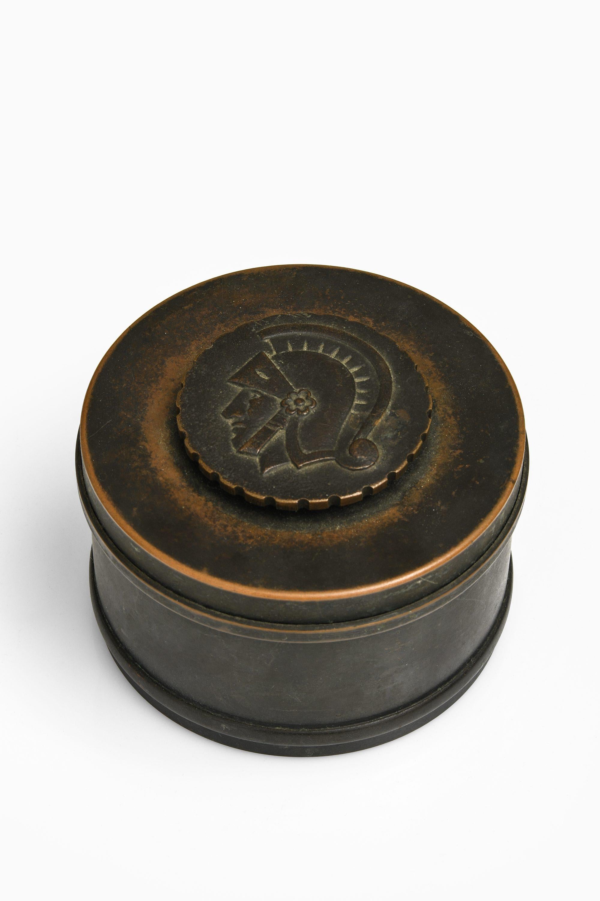 Swedish Bronze Jar by Nils Johan, 1920’s – 1930’s For Sale