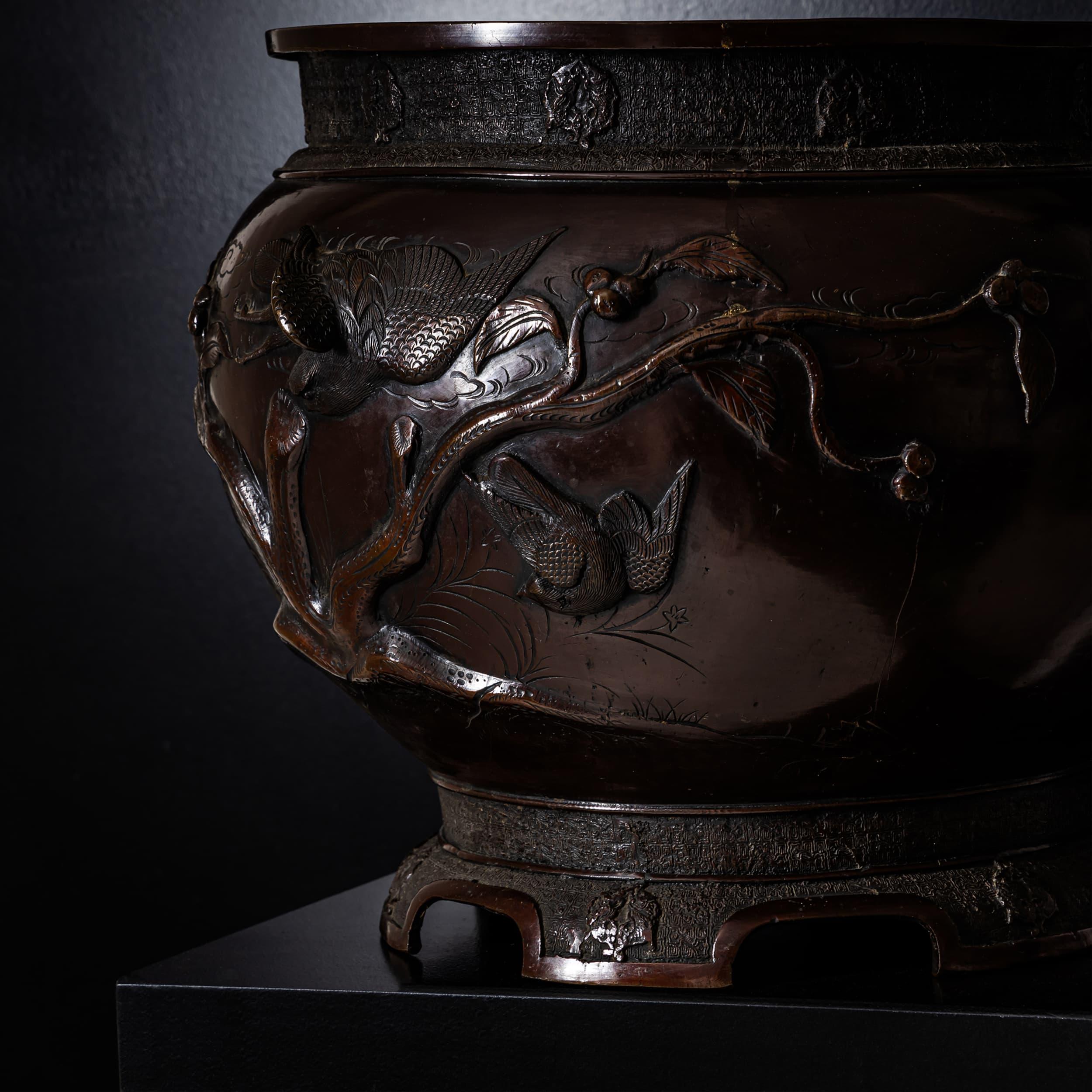 Bronze Jardinière, Japan, Meiji Period (1868–1912) en vente 2