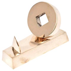 Bronze Jean Arp Style Abstract Cast Sculpture Vintage