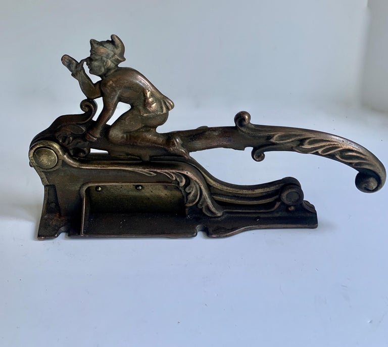 Bronze Jester Cigar Cutter at 1stDibs