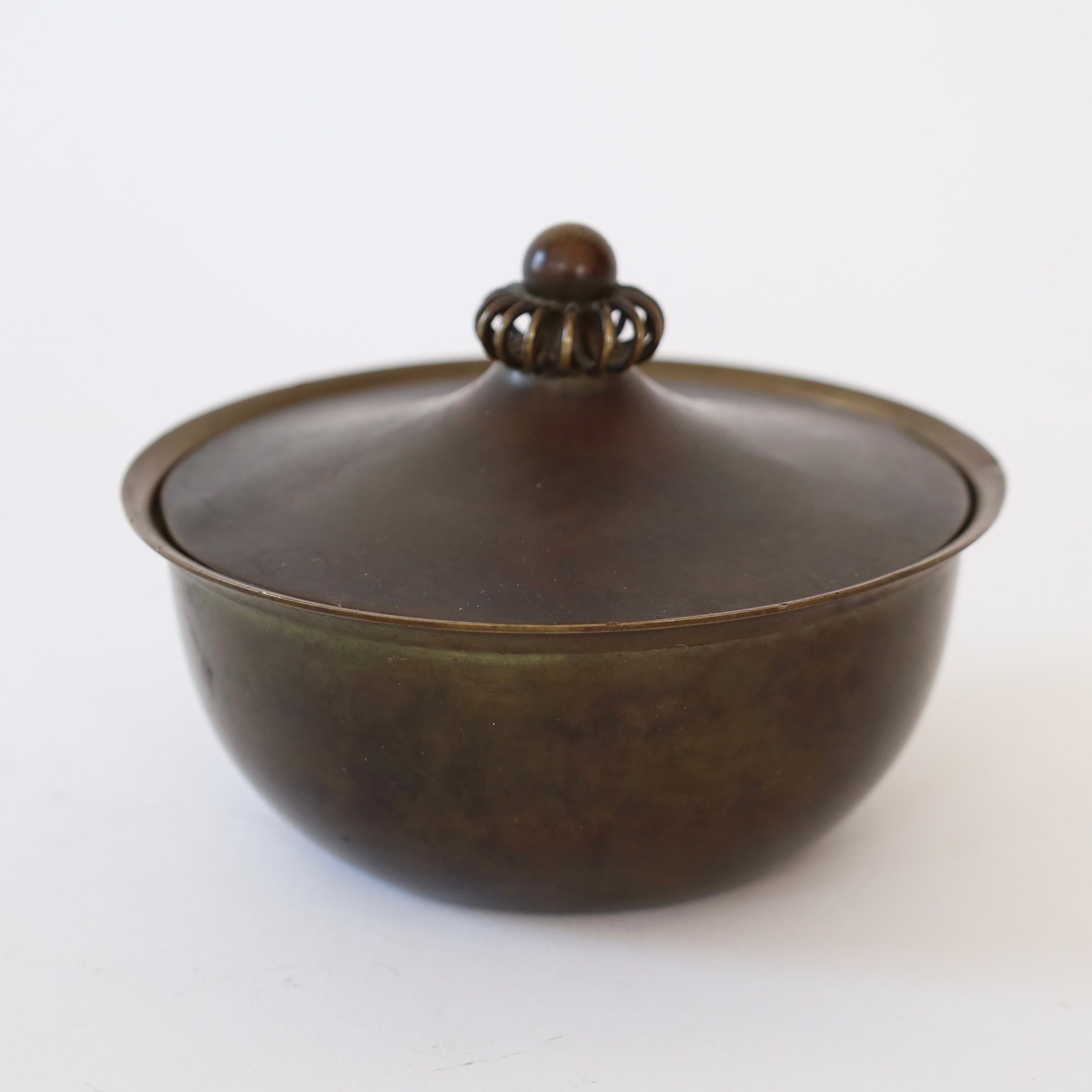 Bronze Jewelry box by Just Andersen, 1930s, Denmark For Sale 2