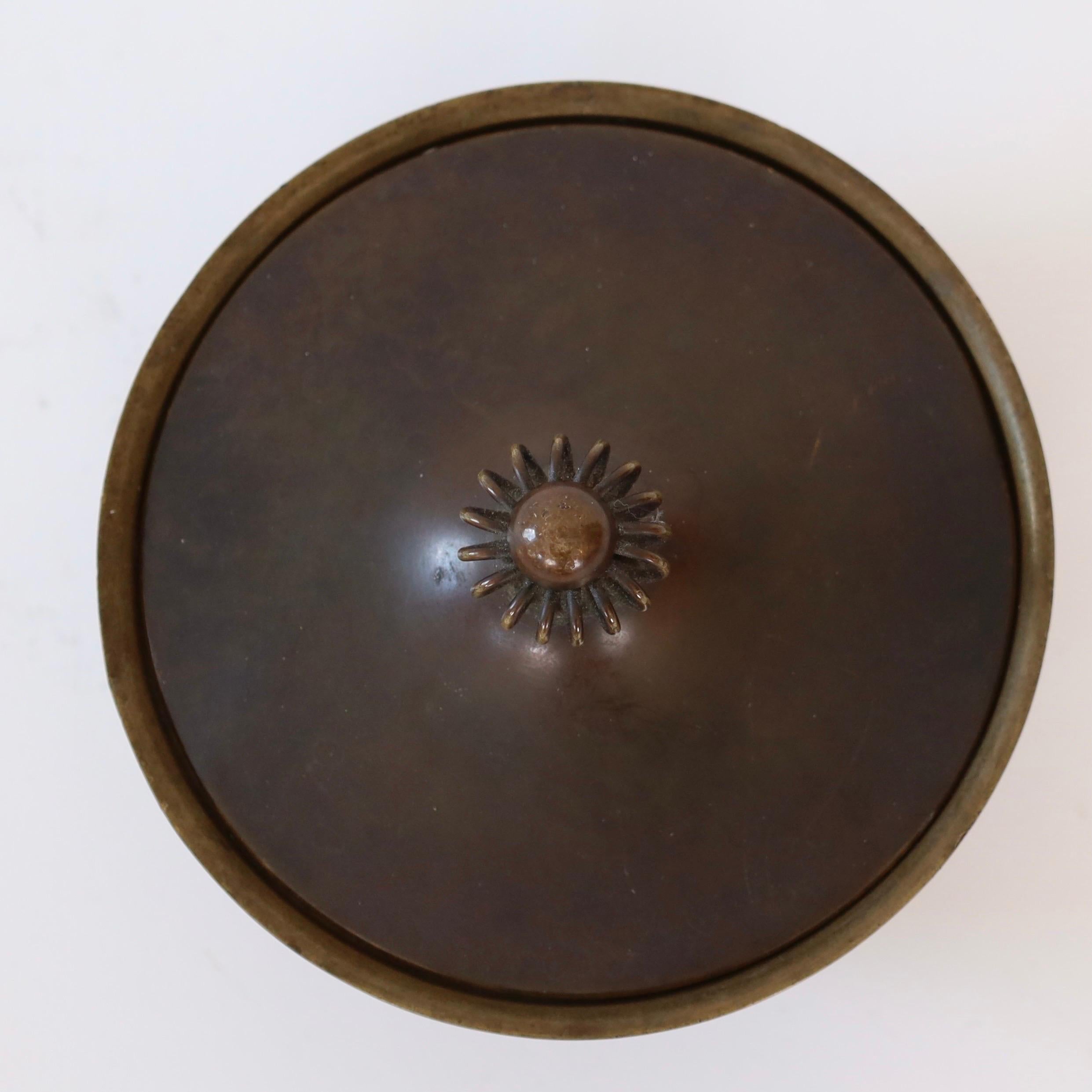 Bronze Jewelry box by Just Andersen, 1930s, Denmark 4
