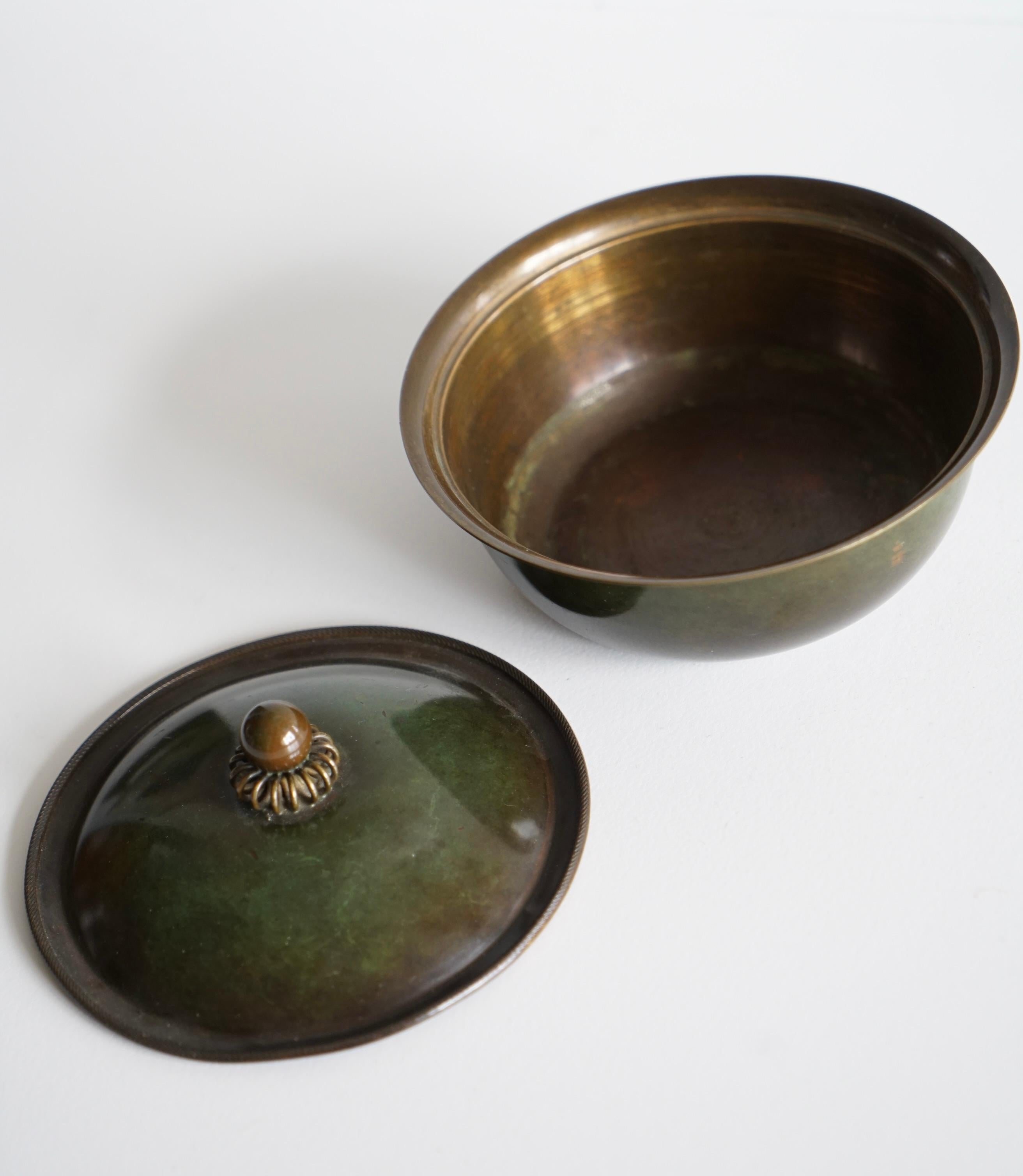 Milieu du XXe siècle Boîtes à bijoux en bronze de Just Andersen en vente