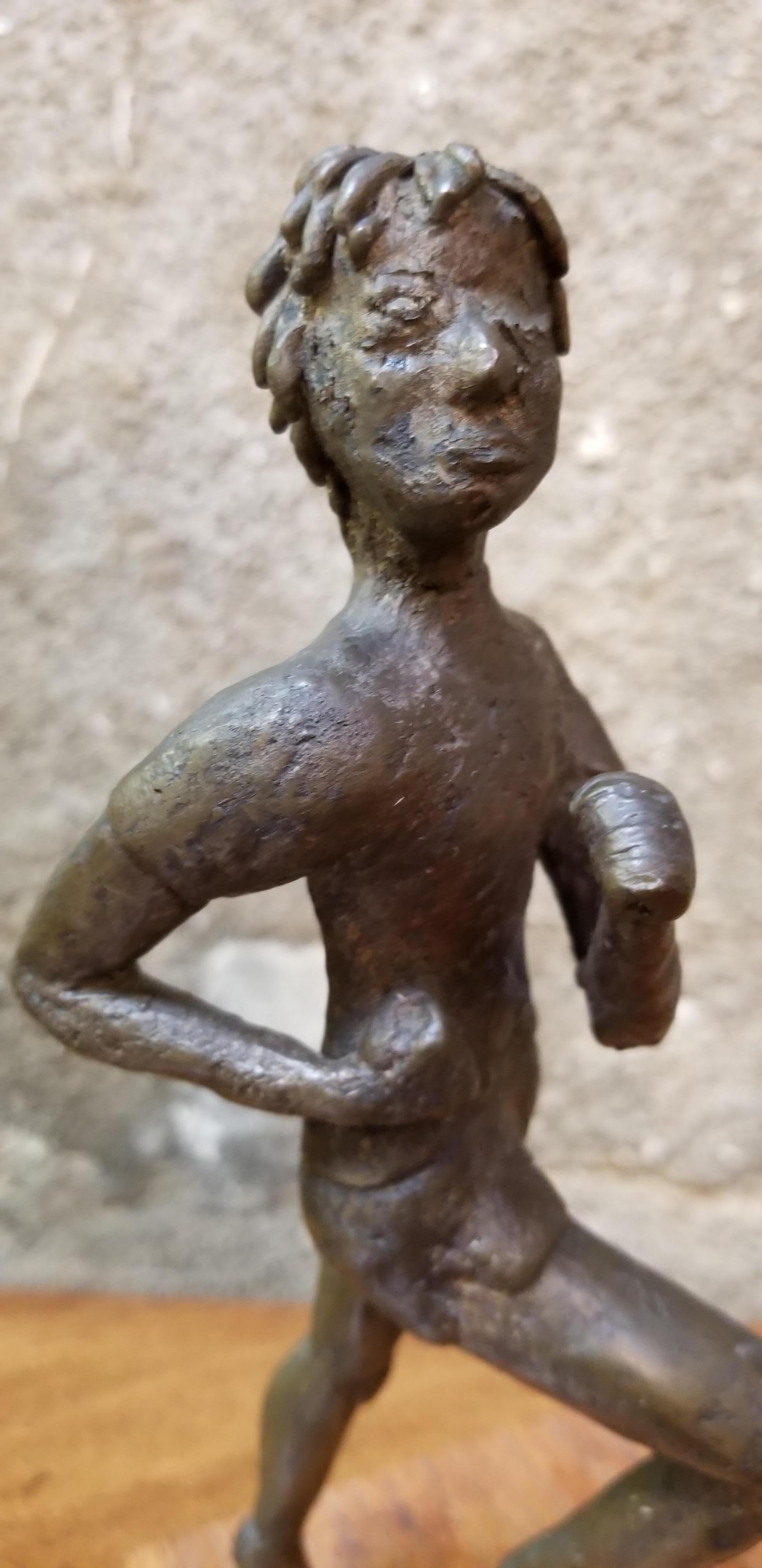 20th Century Bronze Jogger Sculpture For Sale