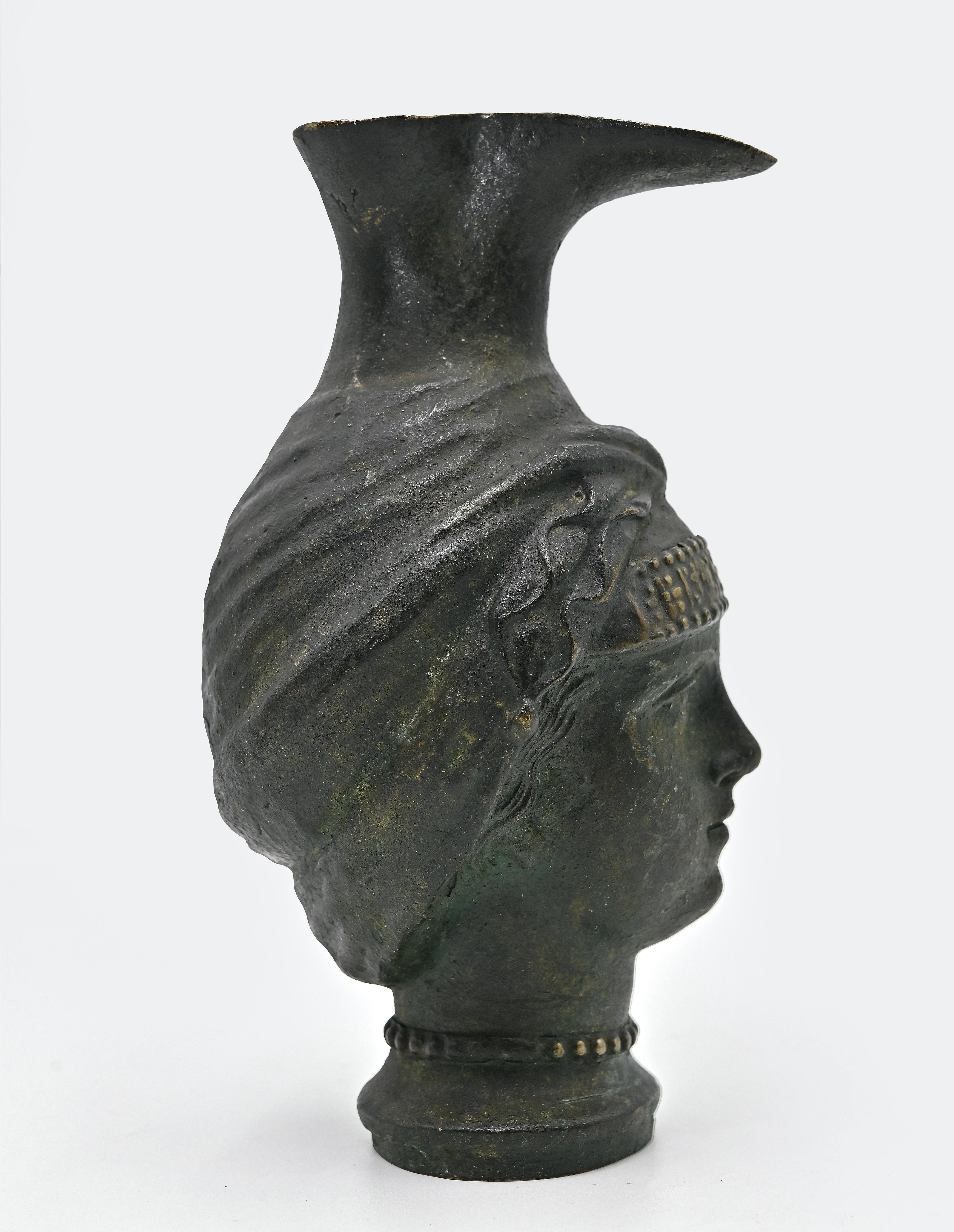 Italian Bronze Jug, Bronze Sculpture, Early 20th Century For Sale