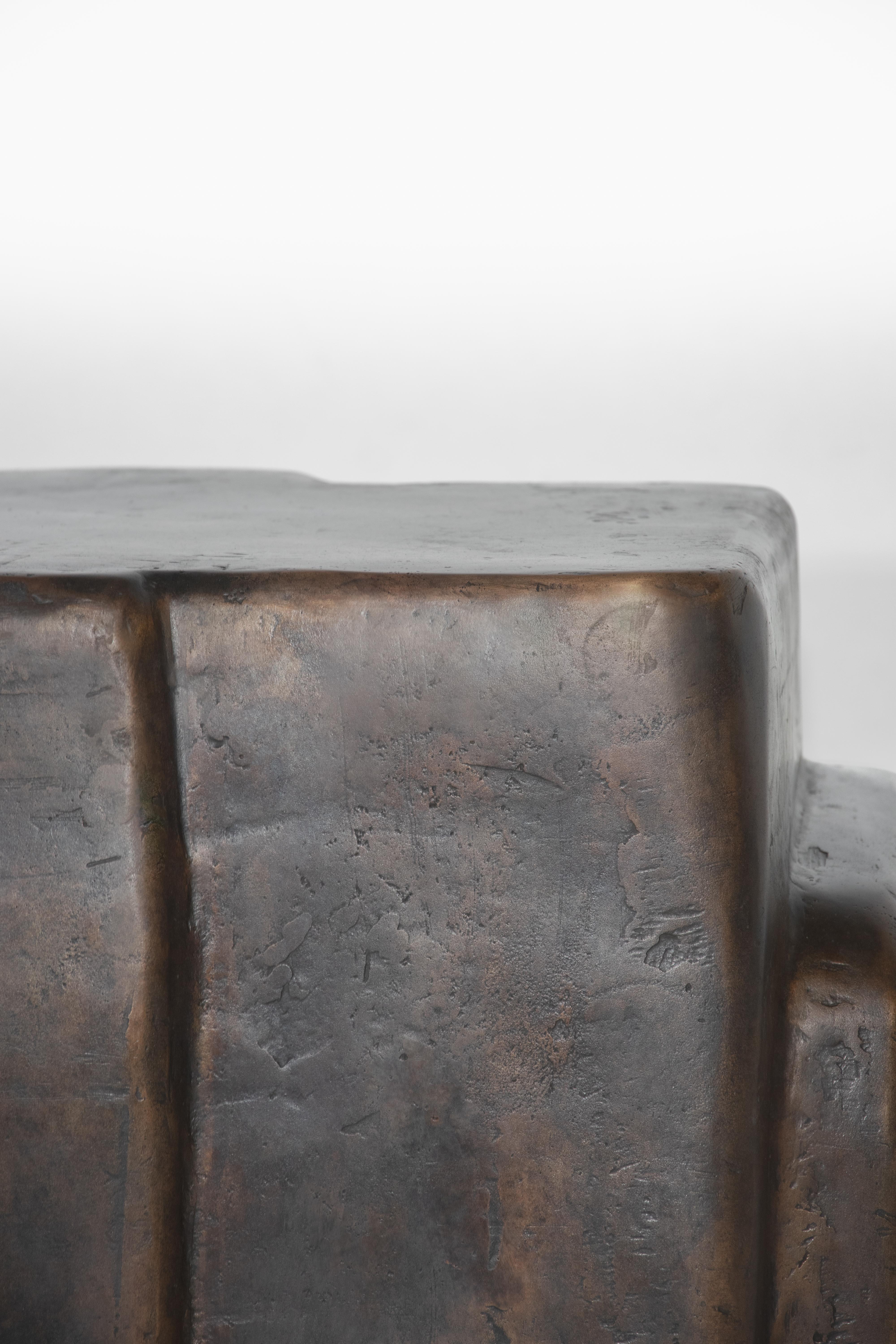 Post-Modern Bronze Kabu Coffee Table by Eichkorn For Sale