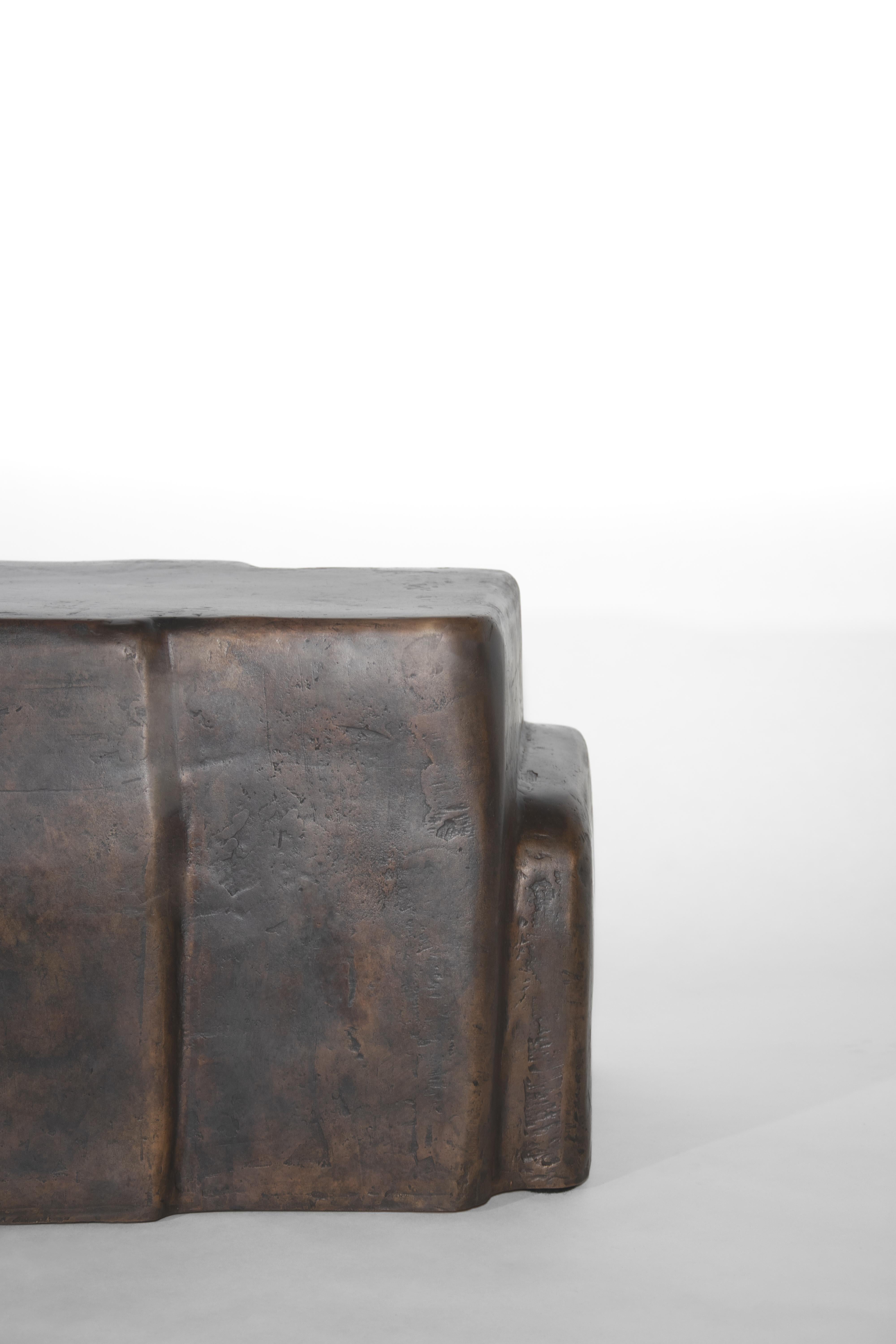 German Bronze Kabu Coffee Table by Eichkorn For Sale