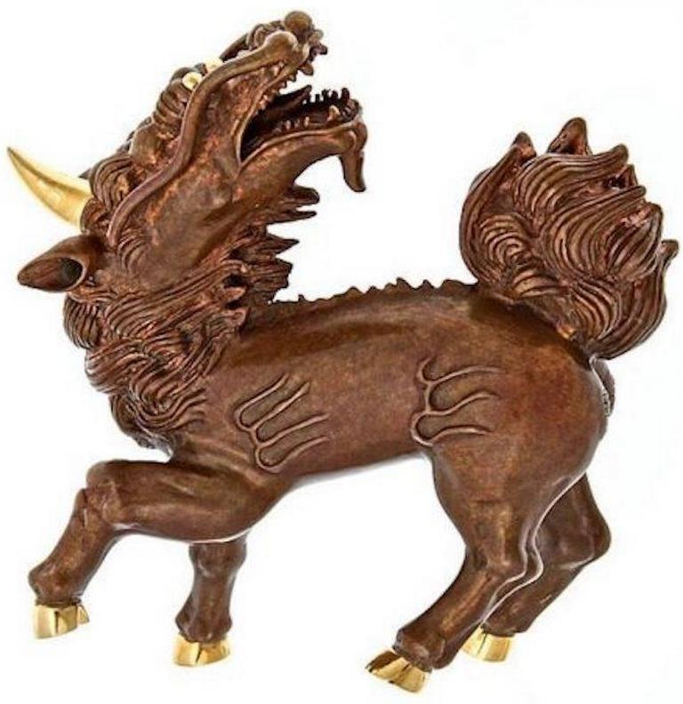 Bronze Kirin by John Landrum Bryant In New Condition For Sale In New York, NY