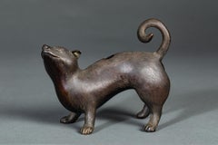 Bronze Koro 'incense burner' of a Weasel
