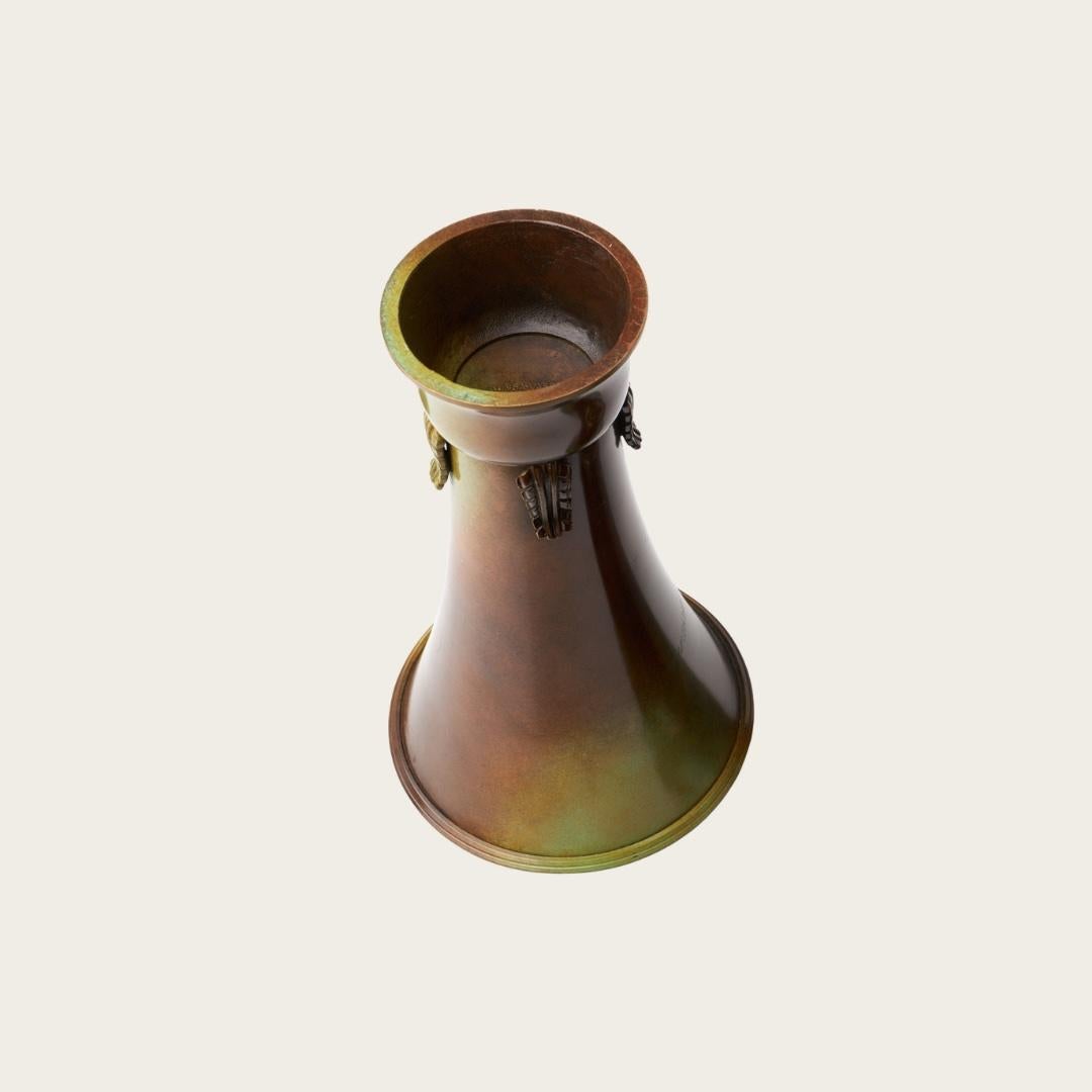 Mid-20th Century Bronze “Kunga Vasen” Swedish Grace Vase by Ystad Brons For Sale