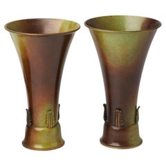 Bronze “Kunga Vasen” Swedish Grace Vase by Ystad Brons