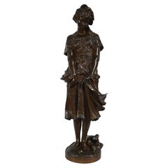 Sculpture en bronze The Young Girl with the Broken Jug, signée J-B.Germain  19th