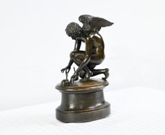 Bronze sculpture “Love”, signed A-D.Chaudet – 19th century