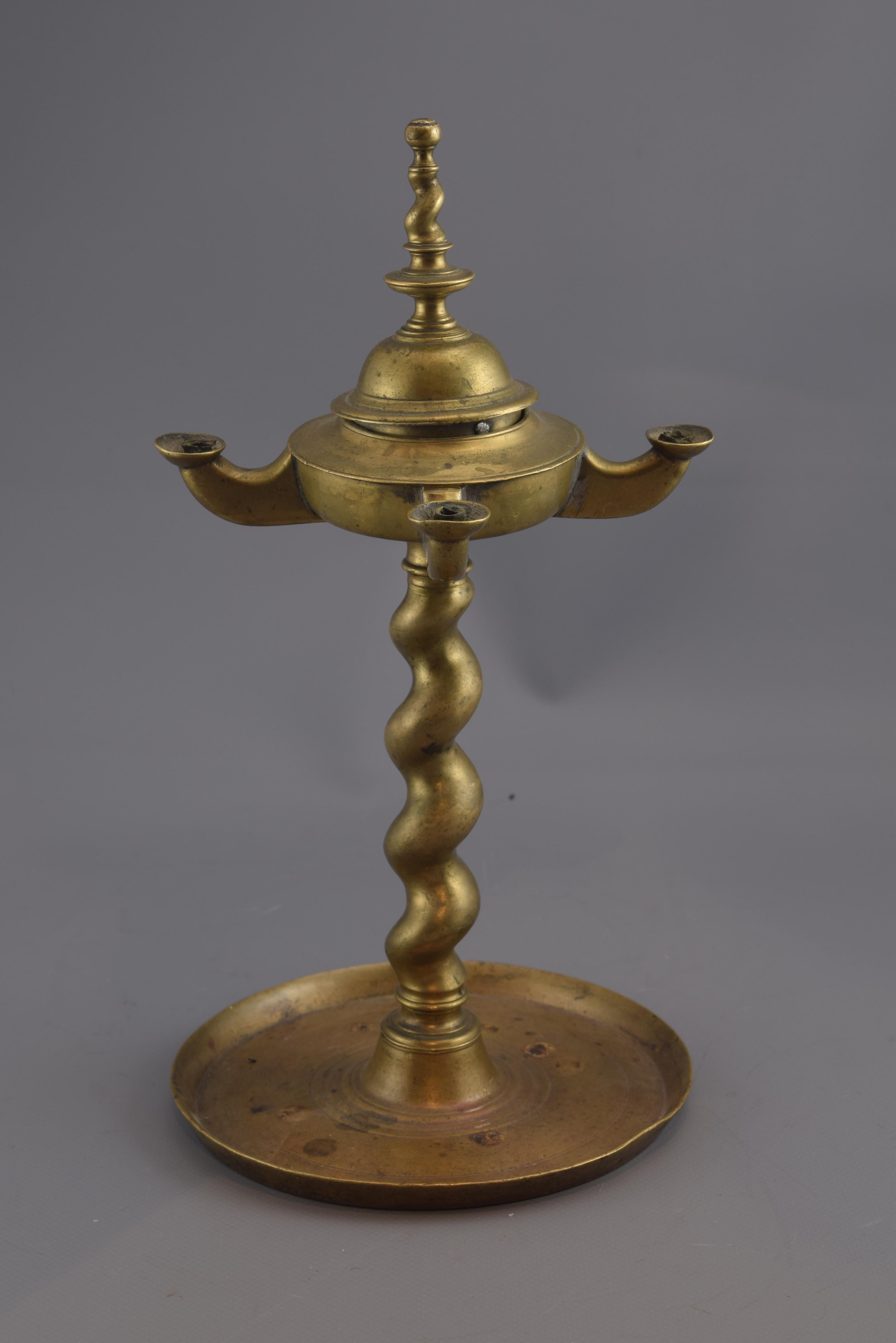Bronze Lamp, 17th Century (Barock)