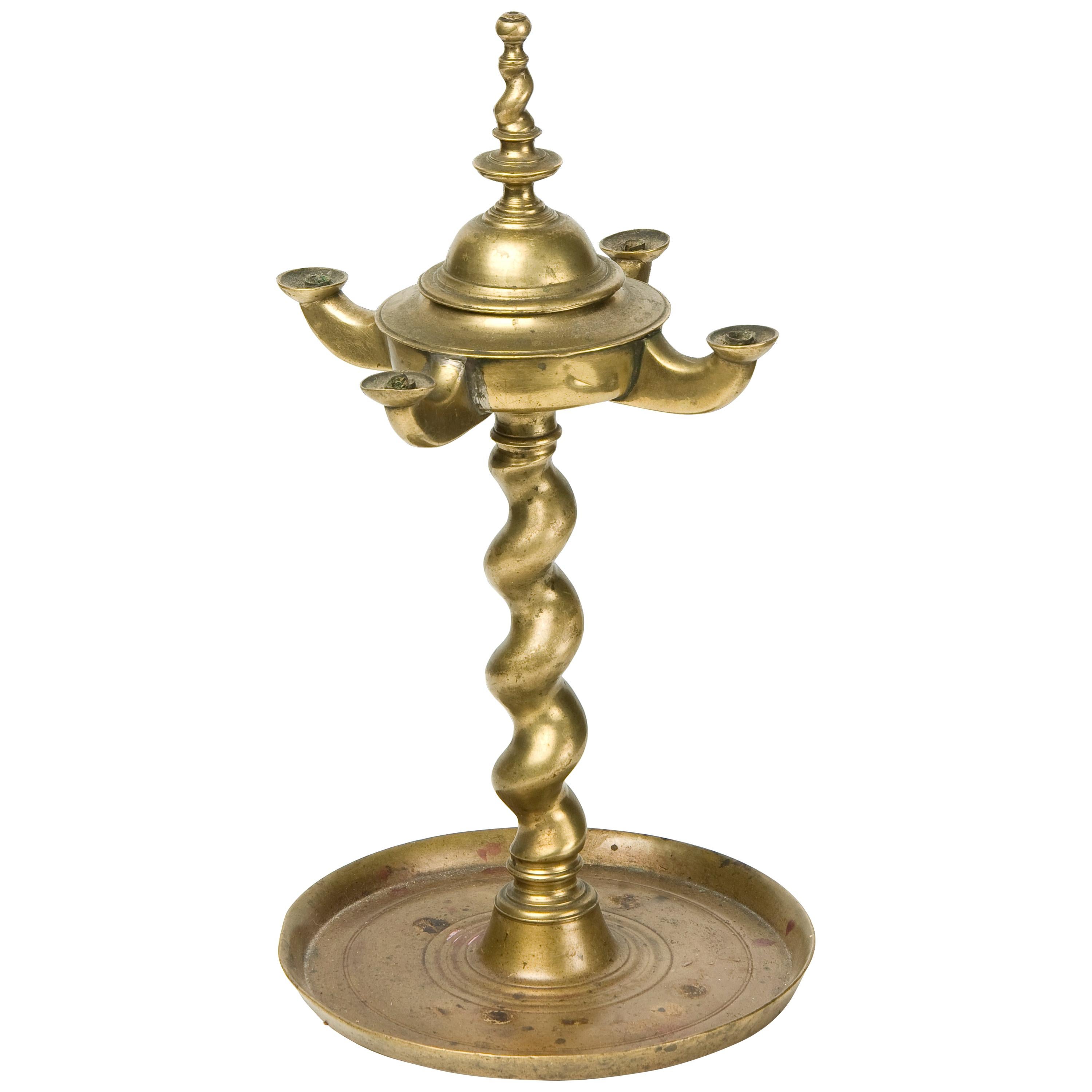 Bronze Lamp, 17th Century