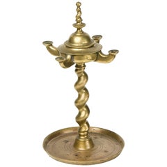 Antique Bronze Lamp, 17th Century
