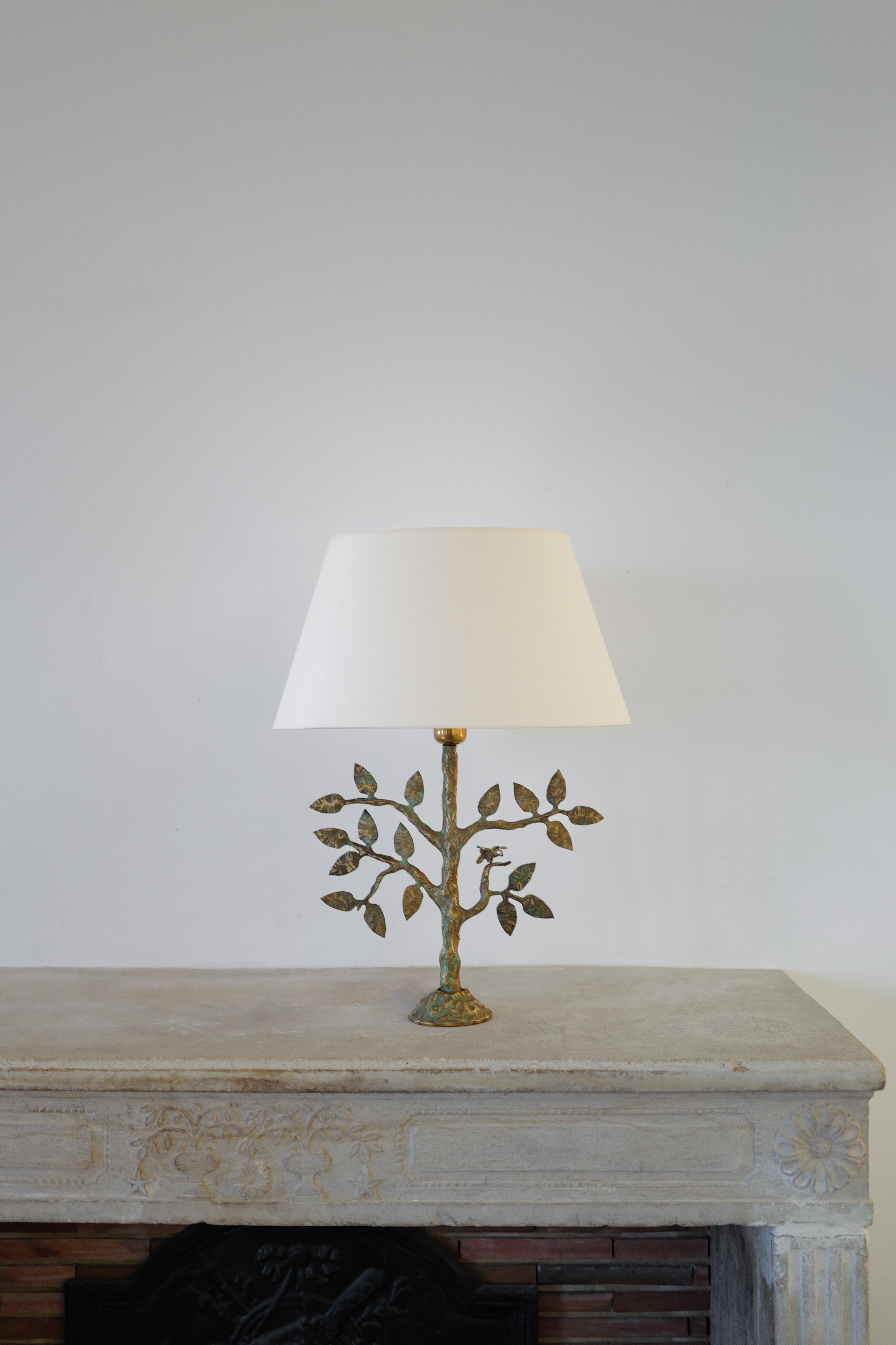Bronze lamp, 50s or 60s in the style of Alberto or Diego Giacometti - Italy For Sale 7