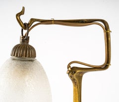 Bronze Lamp, Signed Müller Frères
