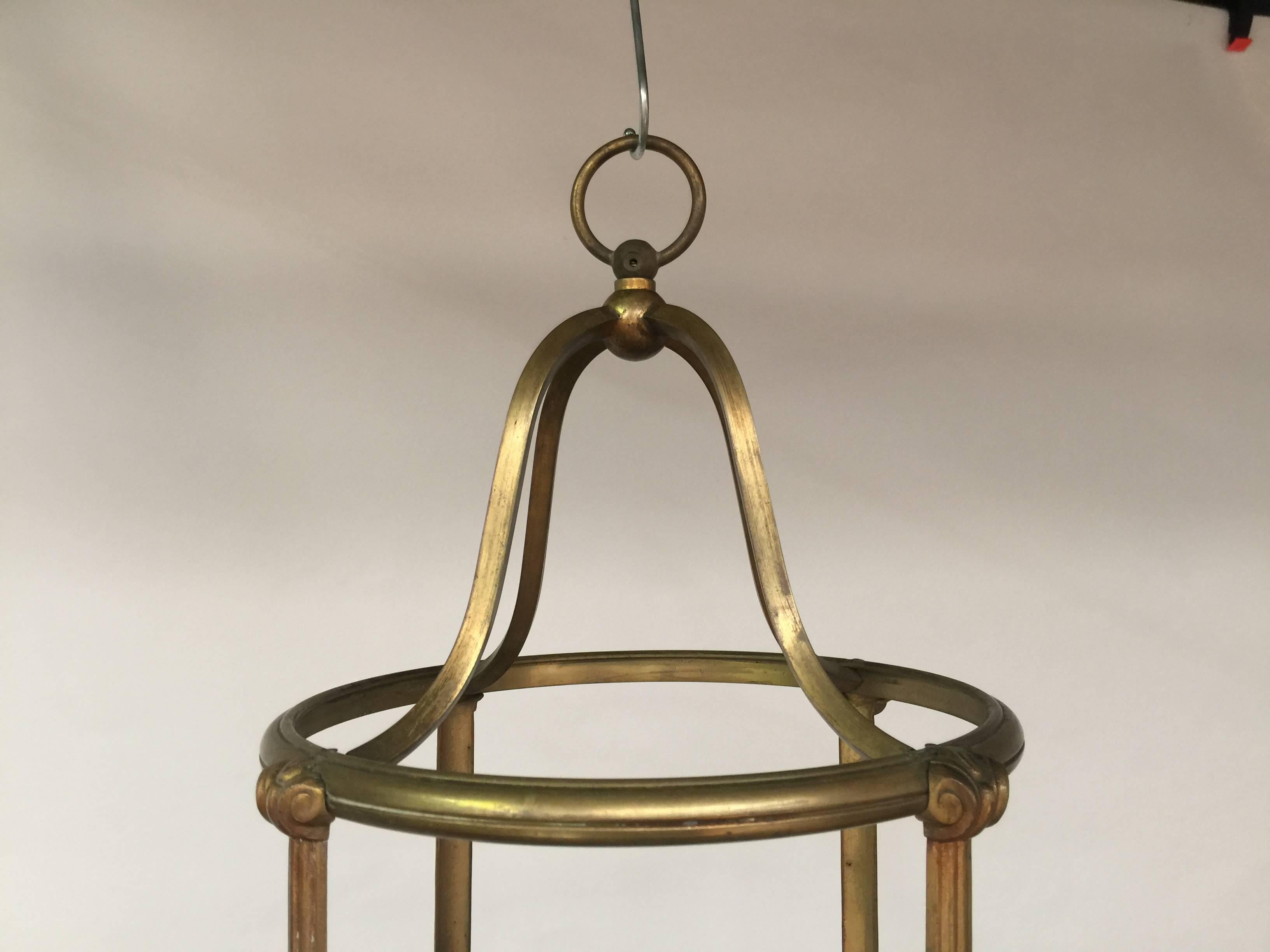 Mid-20th Century Bronze Lantern, circa 1950 For Sale