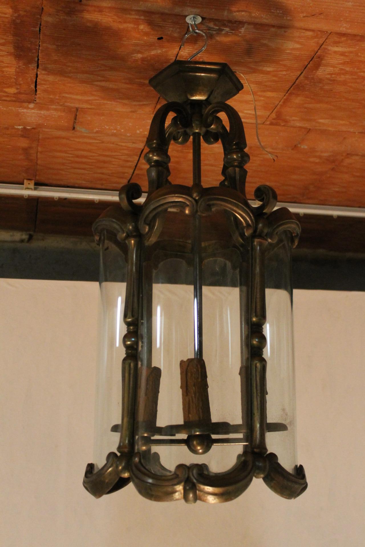 Lanterne en bronze, française, XXe siècle en vente 5