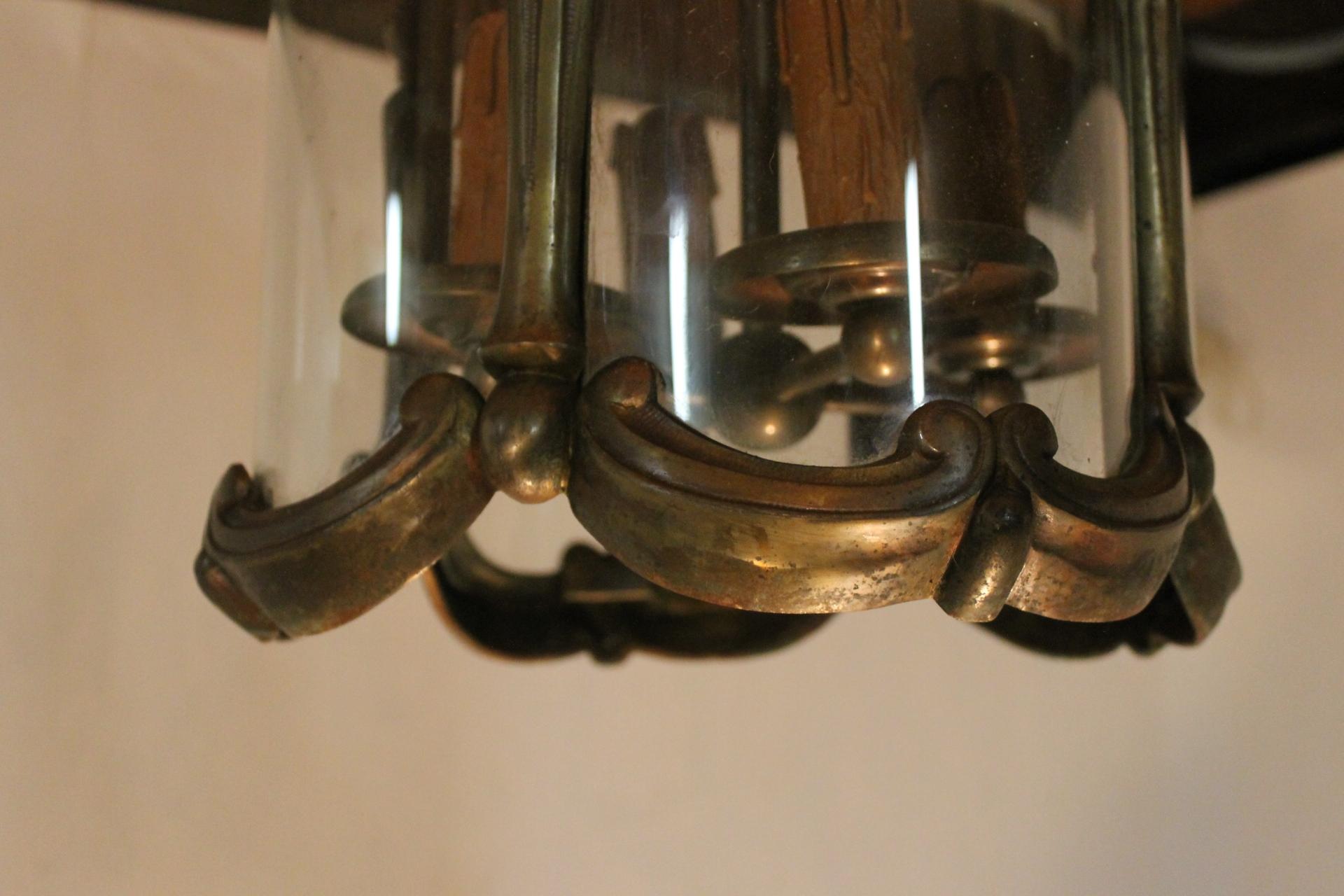 Bronze Laterne, Französisch, XX th im Angebot 8