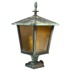 Bronze lantern from a Chicago Brewery