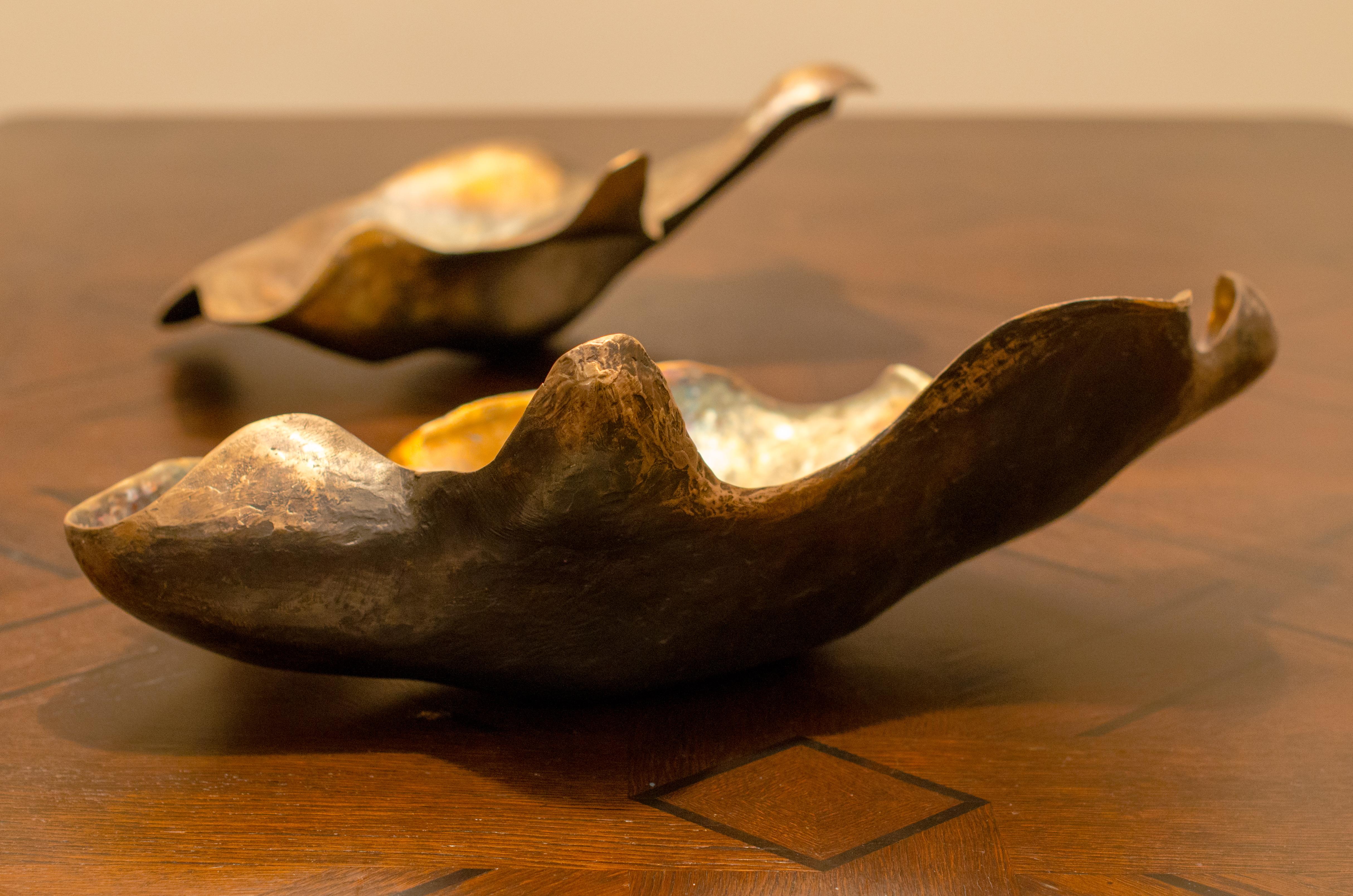 Contemporary  Bronze sculptural bowl, 'Tortolina 1' For Sale