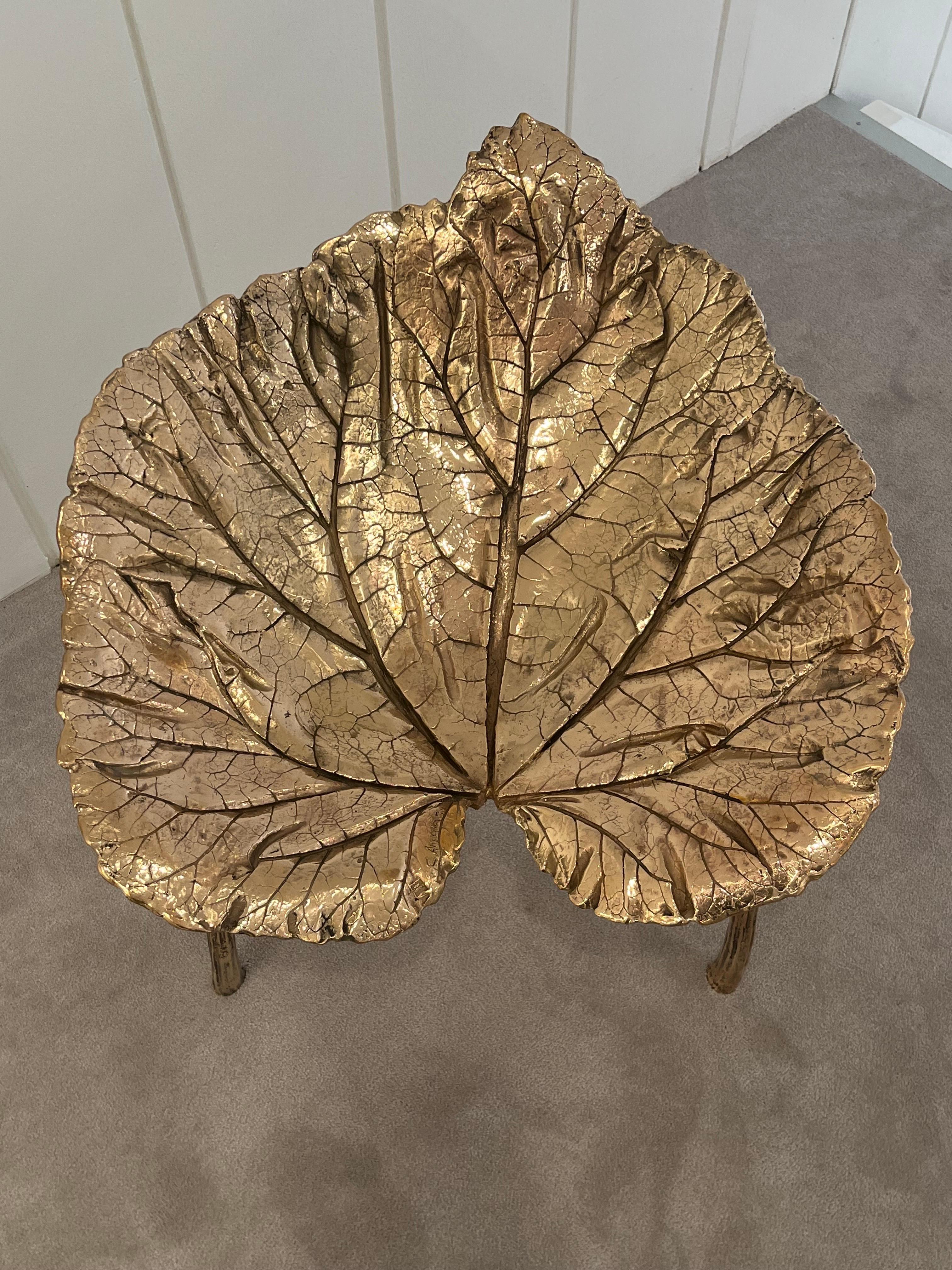 Bronze Large Stool by Clotilde Ancarani For Sale 5