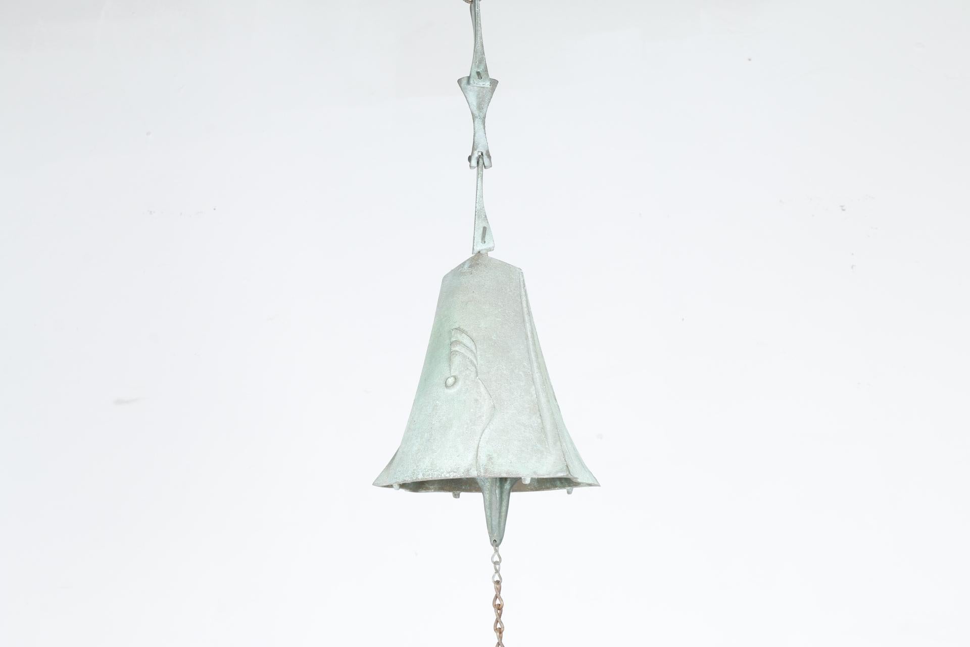 Bronze Large Wind Chime by Paolo Soleri For Sale 4