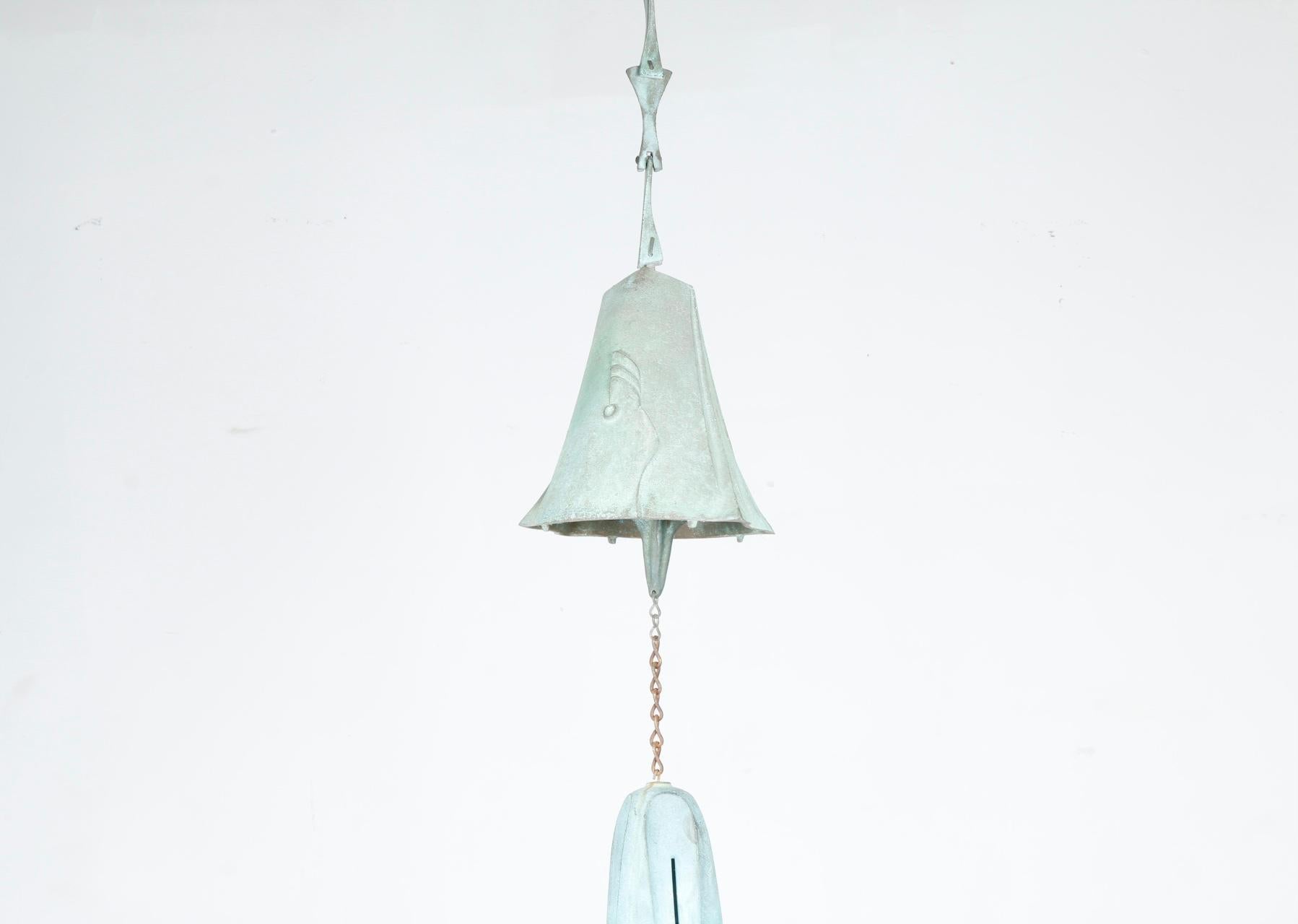 Mid-Century Modern Bronze Large Wind Chime by Paolo Soleri For Sale