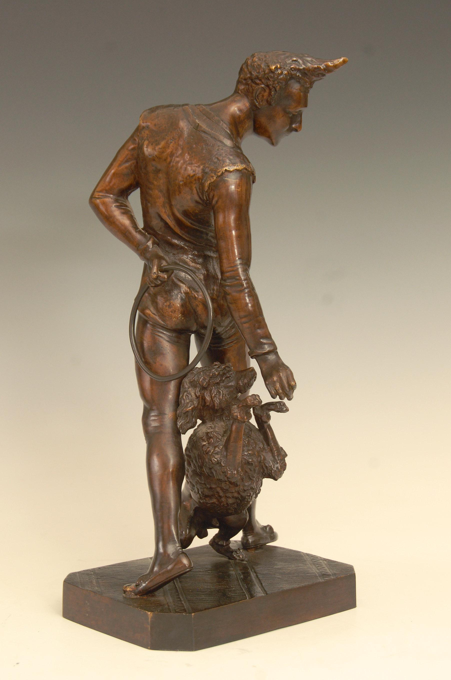 Patinated Bronze Late 19th Century Sculpture / Statue by George de Chemellier For Sale