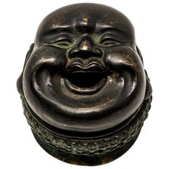 Bronze Laughing Budai Censer