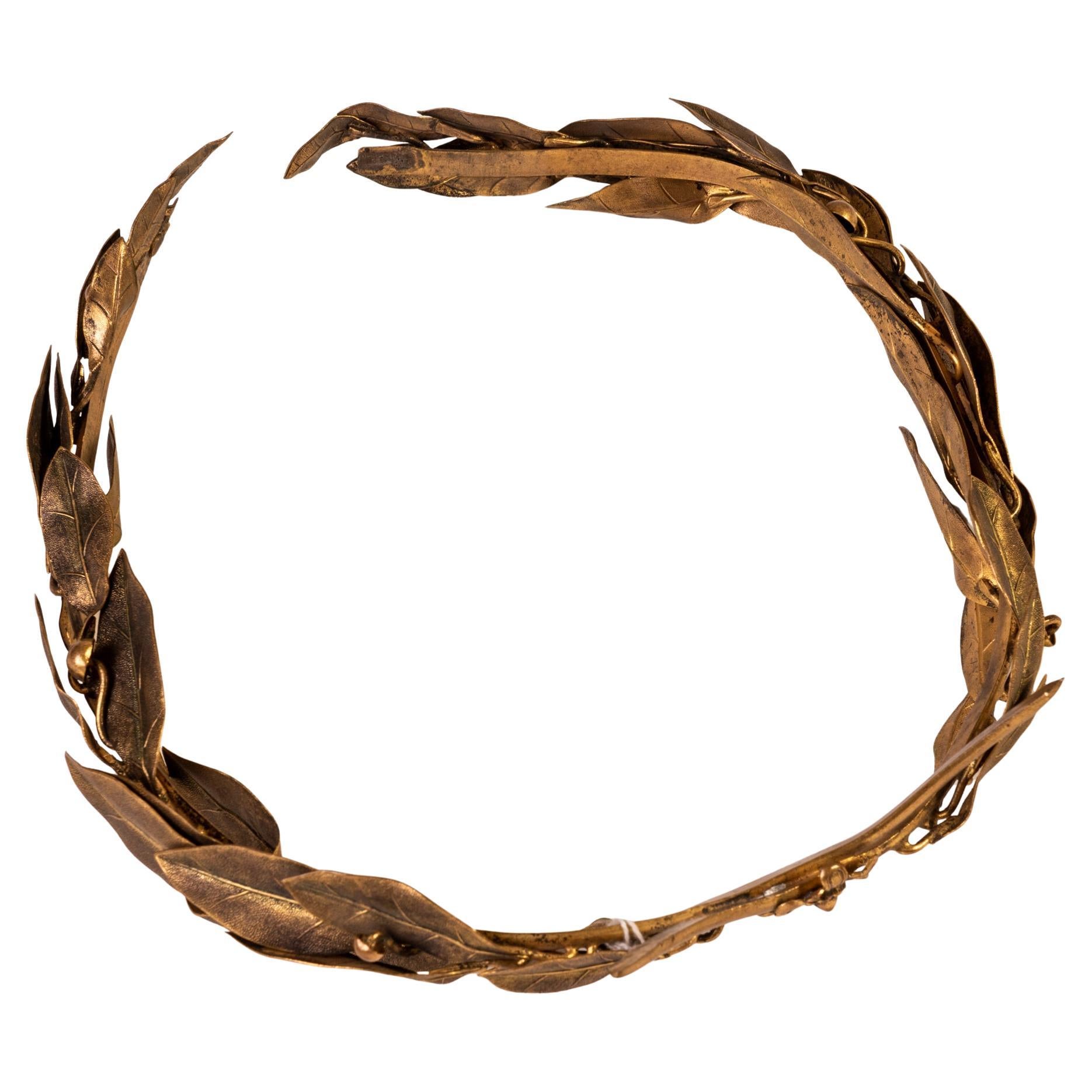 Corona de laurel de bronce Romano clásico en venta