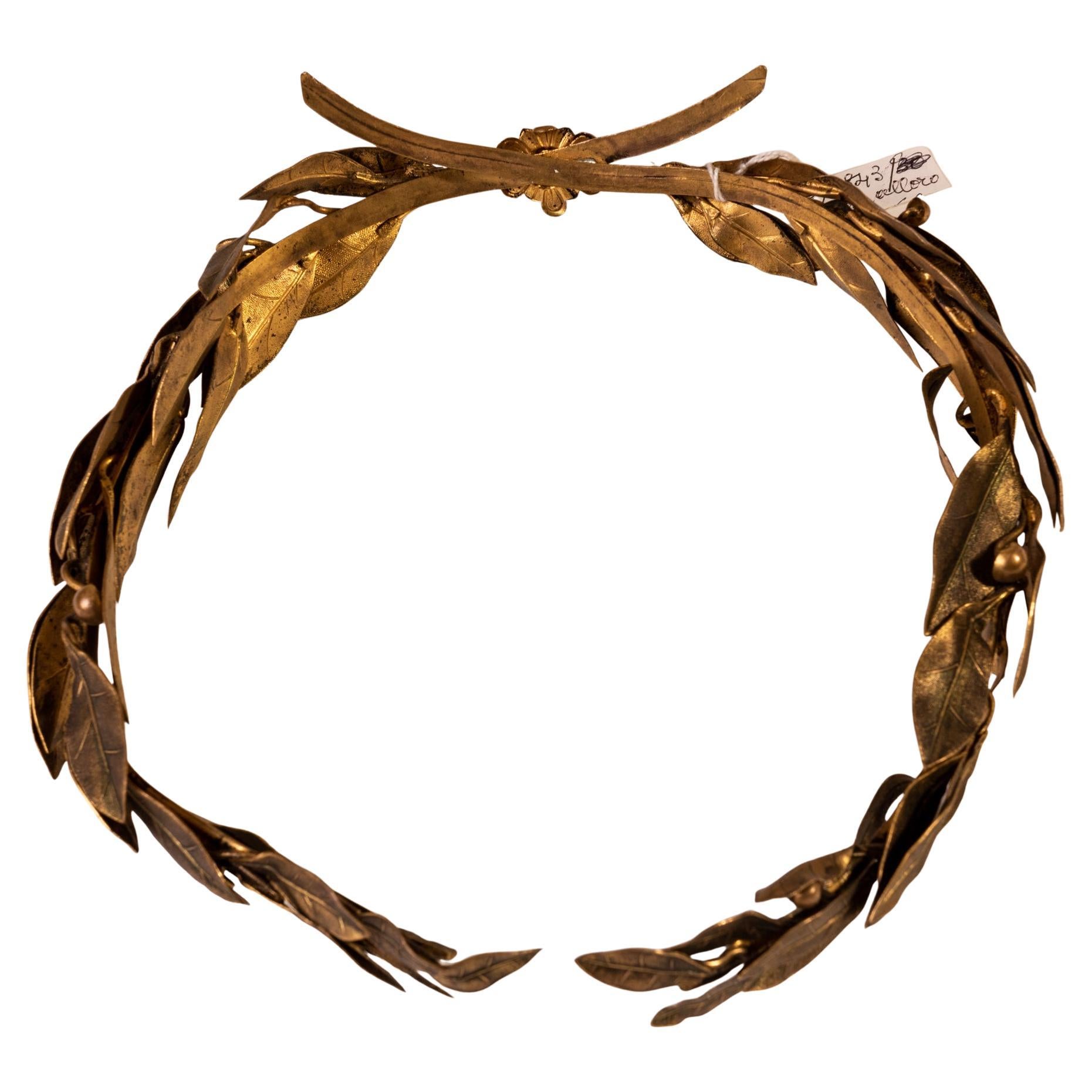 Corona de laurel de bronce Italiano en venta