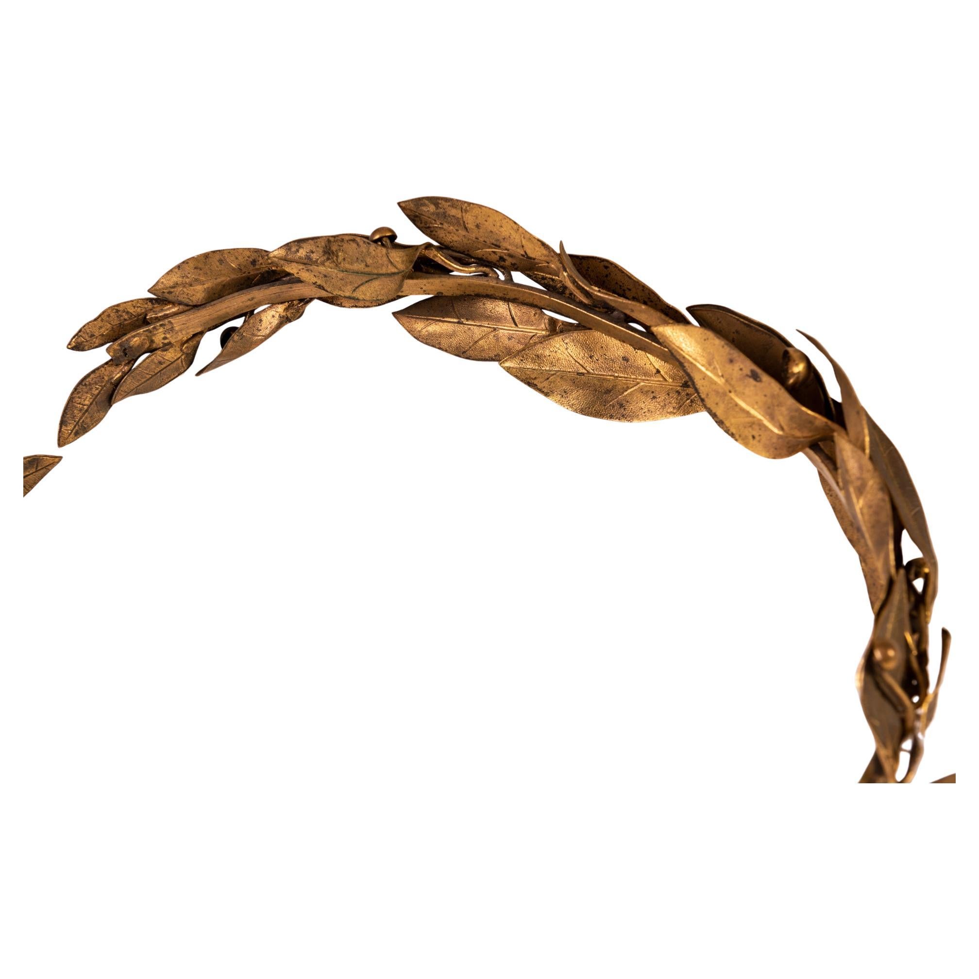 Corona de laurel de bronce en Excelente estado para la venta en Alessandria, Piemonte