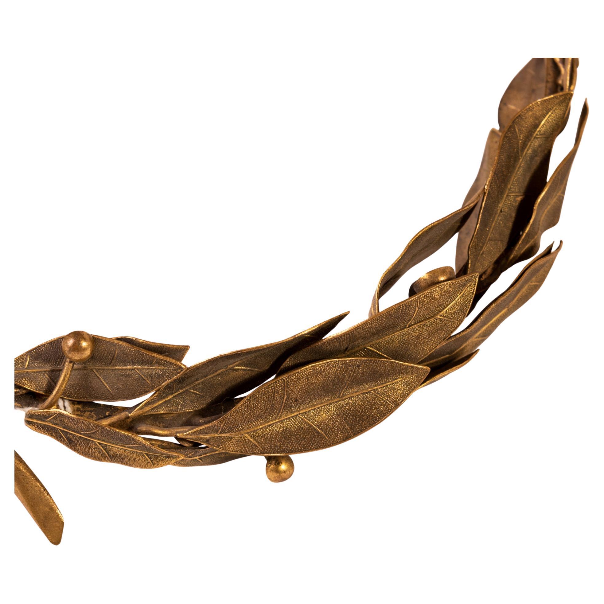 Corona de laurel de bronce Bronce en venta