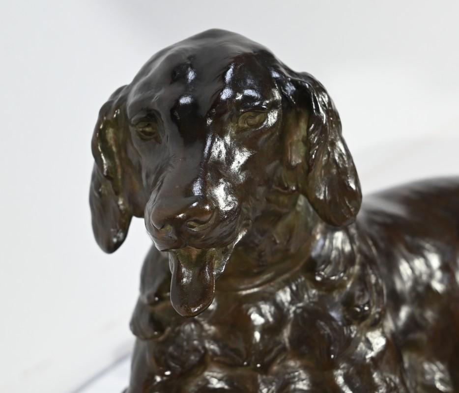 Bronze The Dog with the Hare, signé J-E. Masson - Début du XXe siècle en vente 4