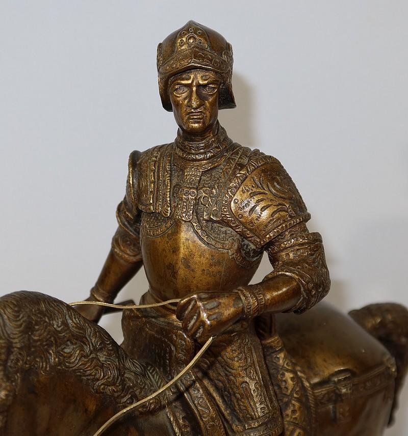 Sculpture en bronze Le Colleone d'après Verrocchio - 19e siècle en vente 6