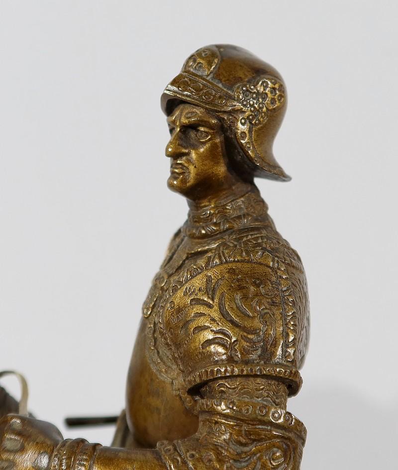 Sculpture en bronze Le Colleone d'après Verrocchio - 19e siècle en vente 3