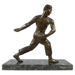 Escultura de bronce "El Sembrador" de A. Kelety, Art Decó - 1930