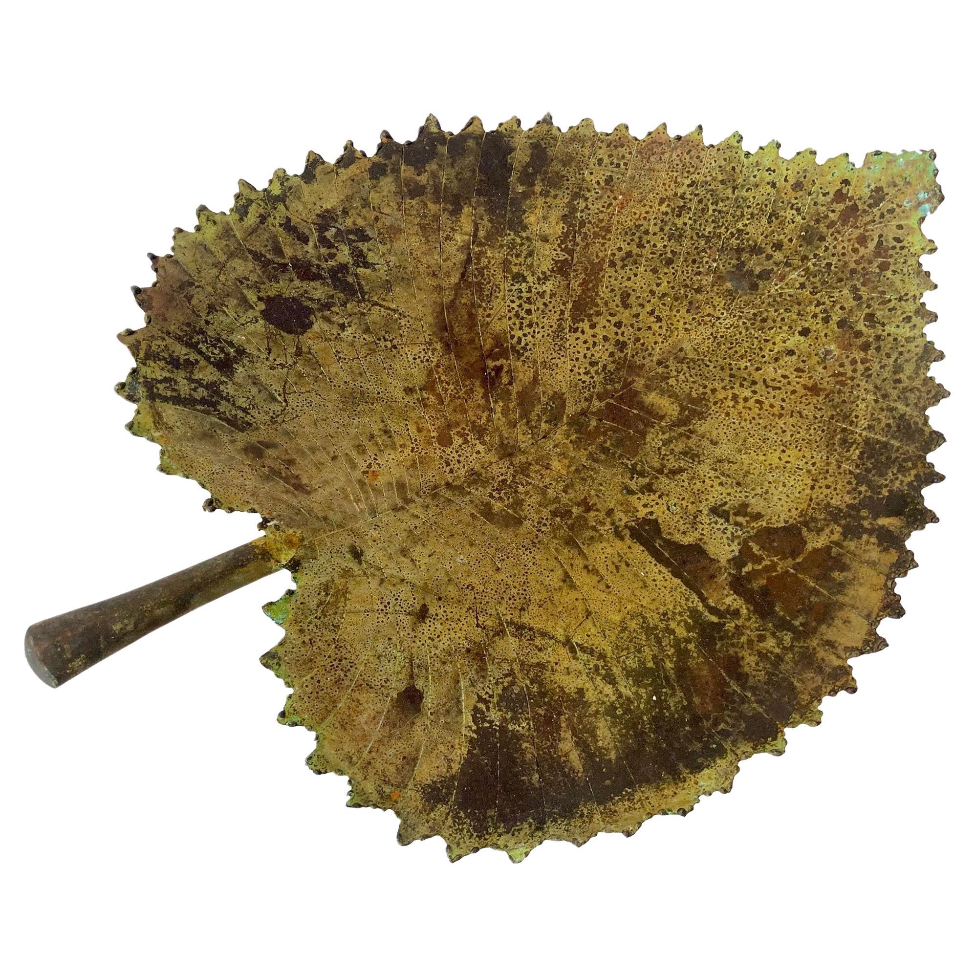 Bronze Leaf Centerpiece Sculpture #5