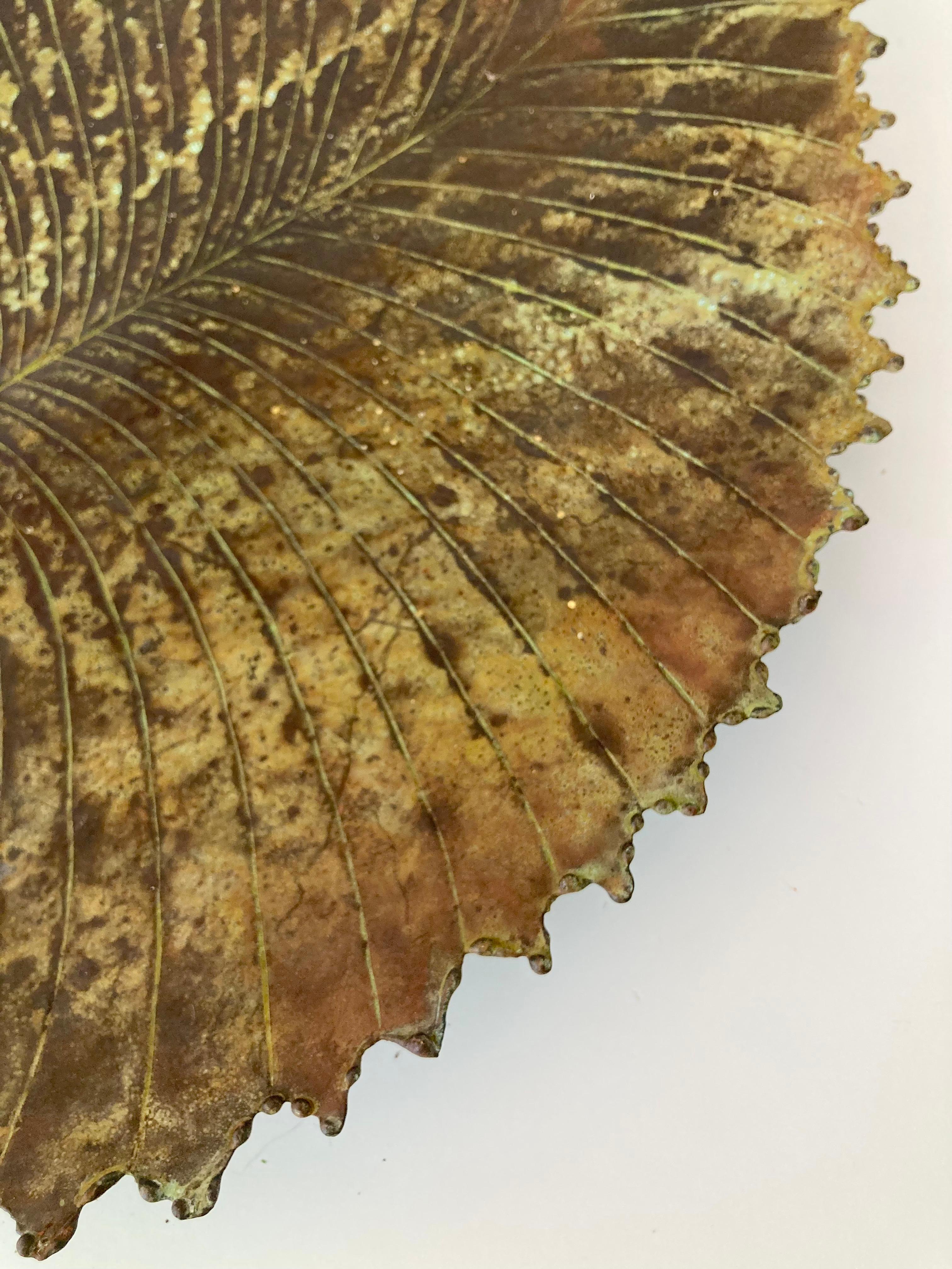 Bronze Leaf Centerpiece Sculpture #6 For Sale 4