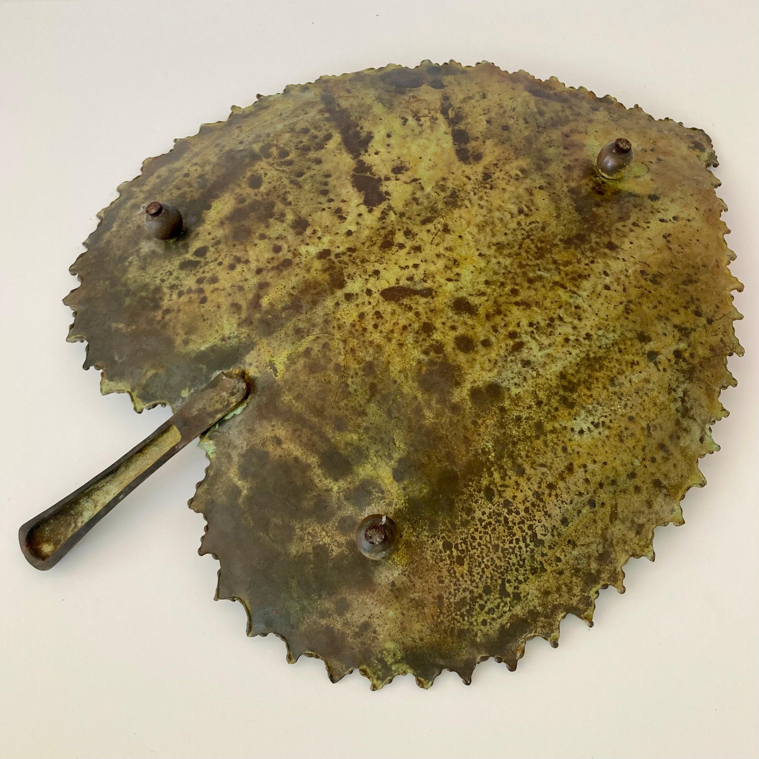 Bronze Leaf Centerpiece Sculpture #6 For Sale 7